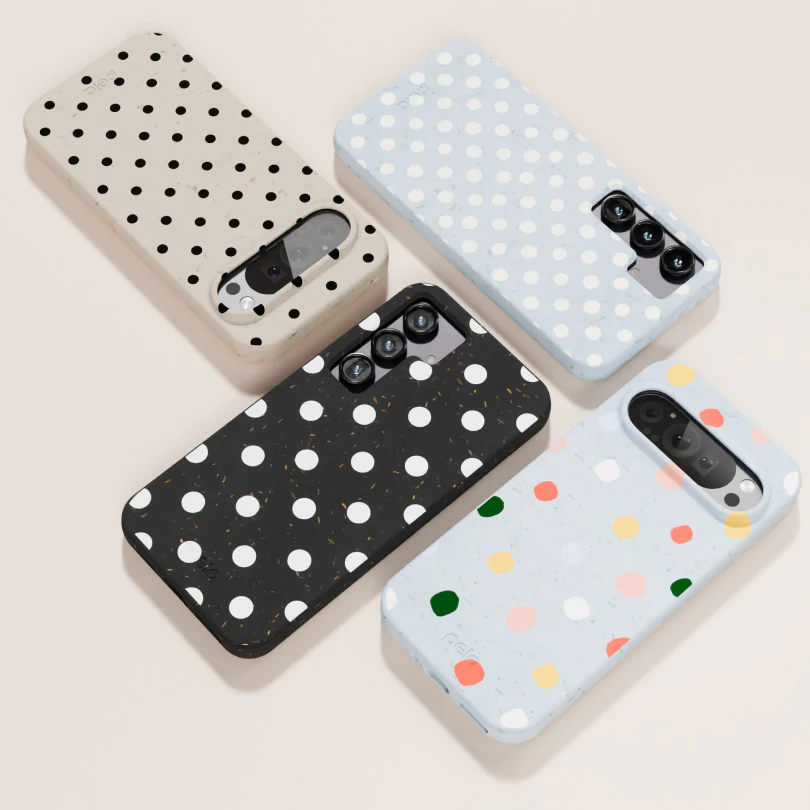 Powder Blue Rainbow Dots Samsung Galaxy S23 Case - Image 6