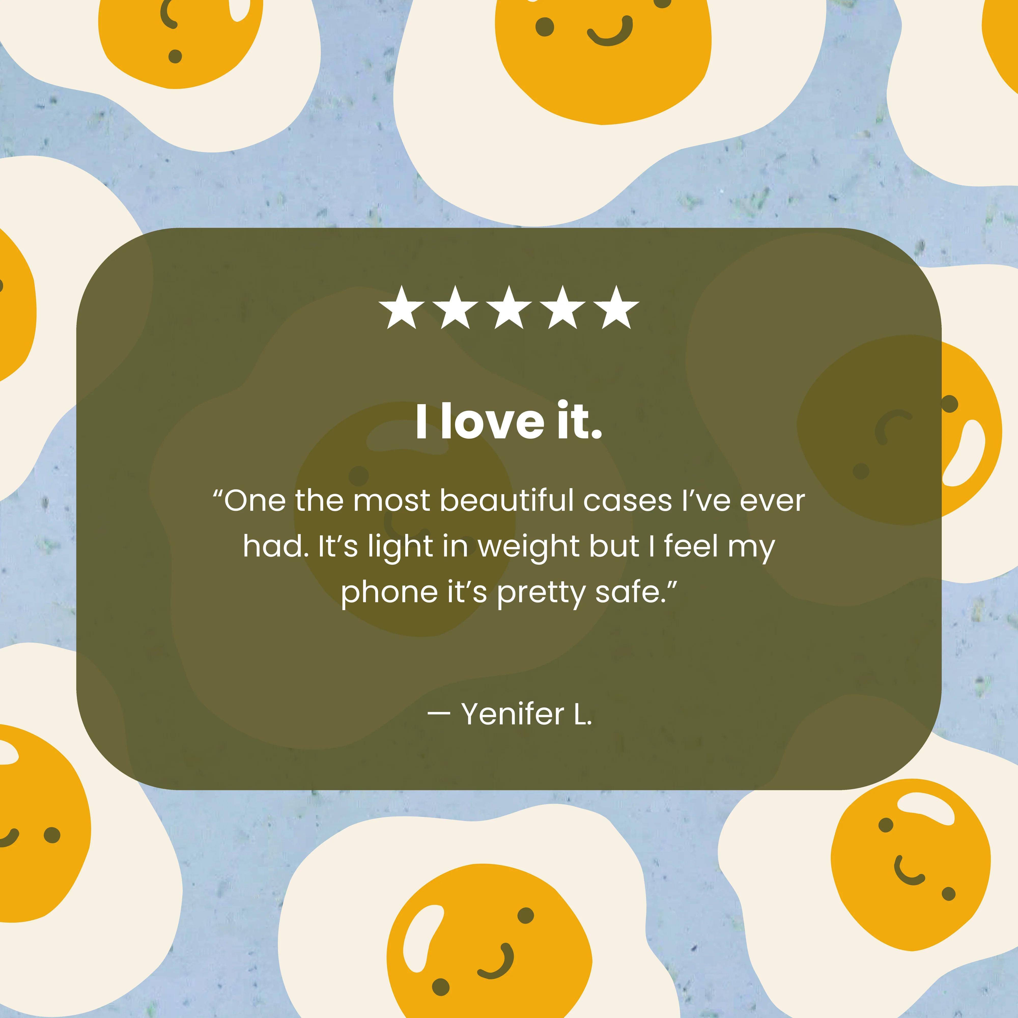 Powder Blue Sunny Side Up iPhone Air Case - Image 6