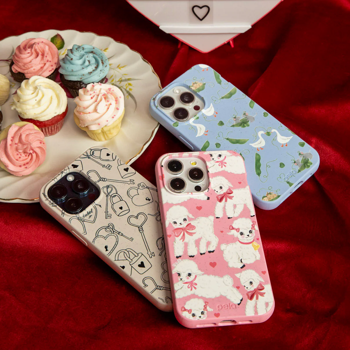 Powder Blue Two Peas in a Pod iPhone 14 Pro Case - Image 5
