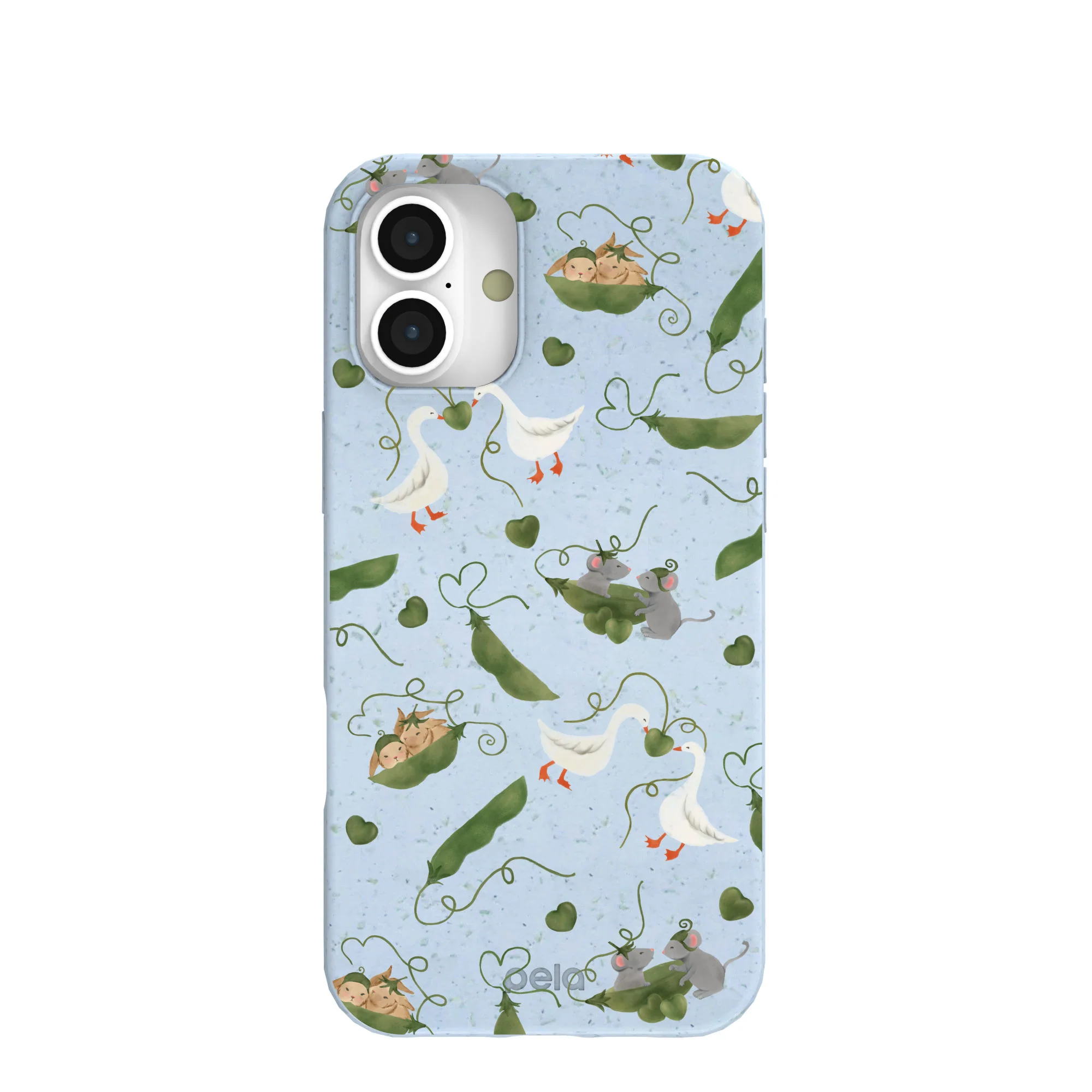 Powder Blue Two Peas in a Pod iPhone 16 Plus Case