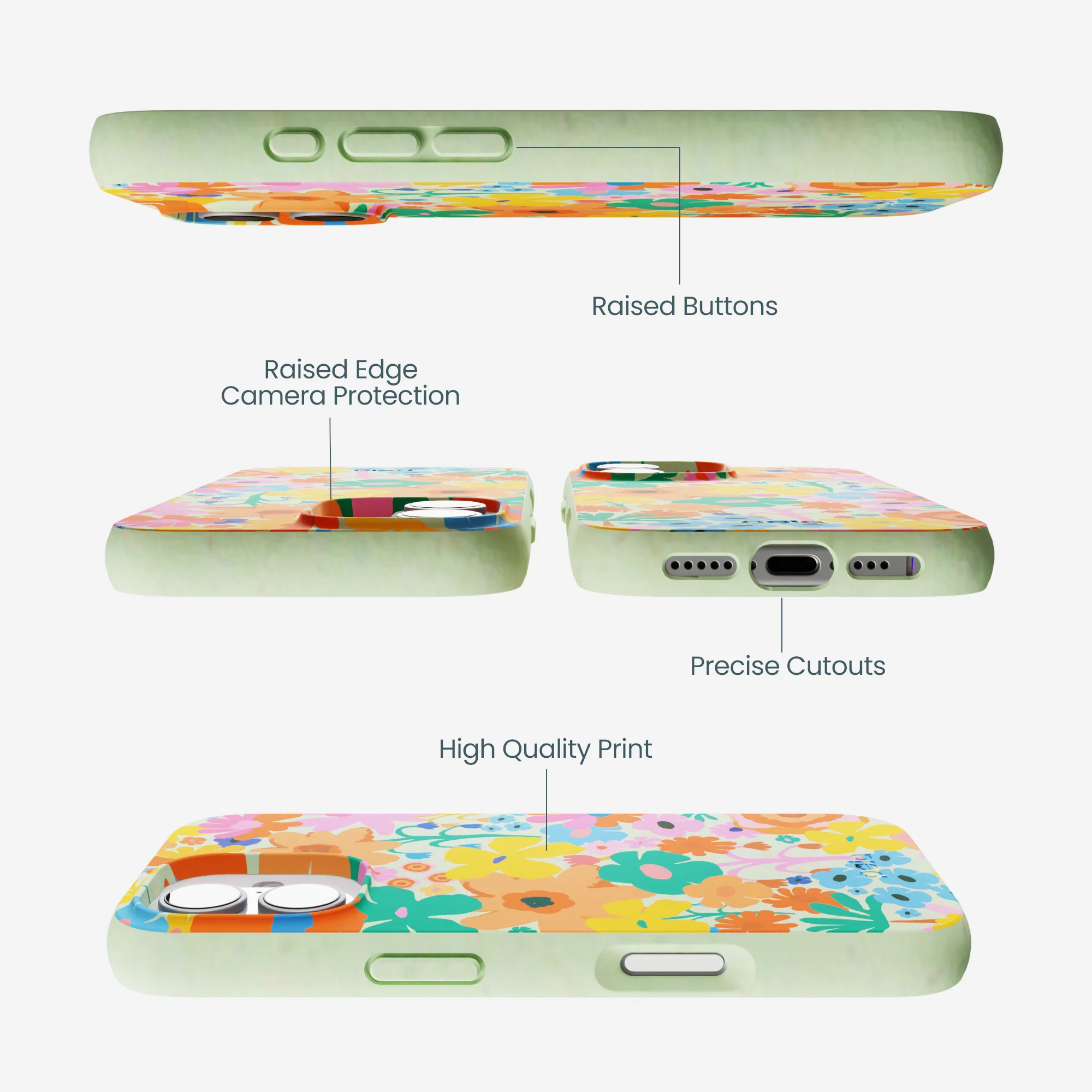 Sage Green Bright Spring iPhone 17 Case - Image 3