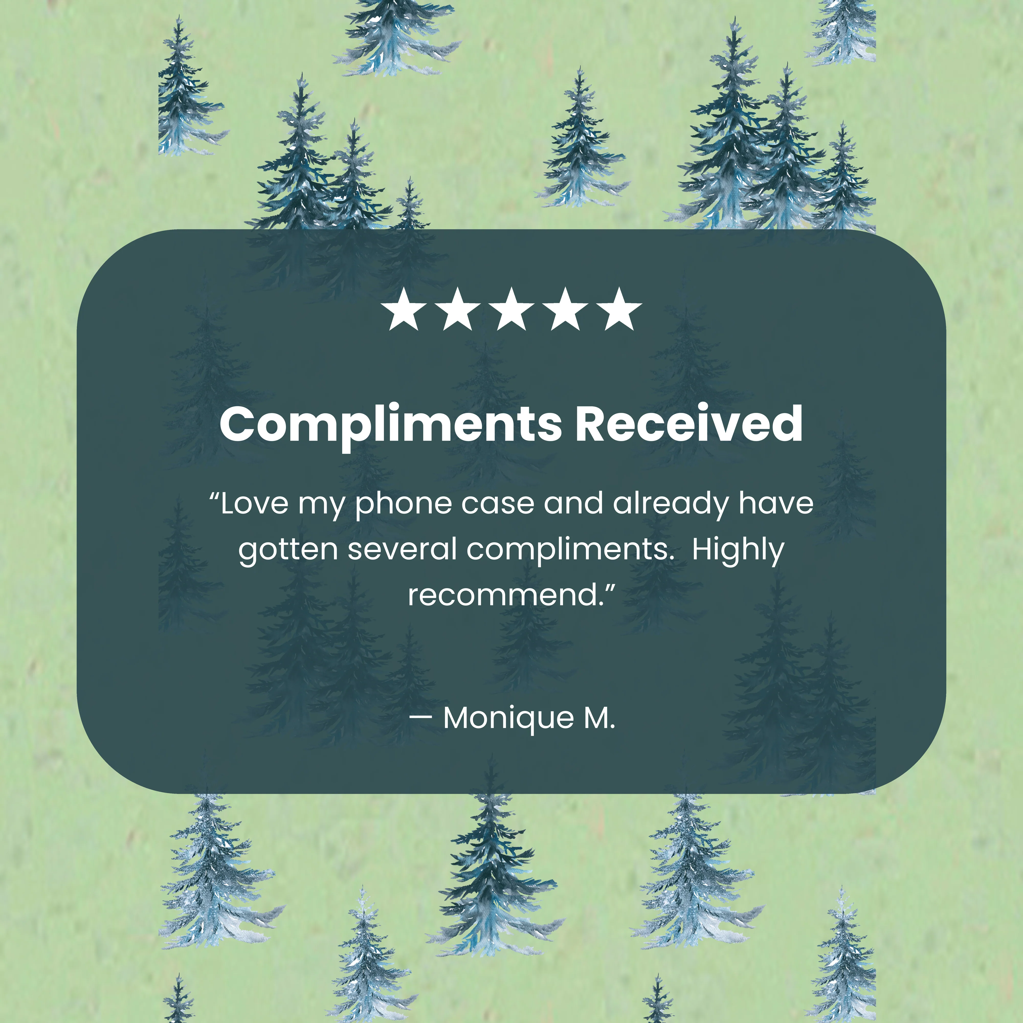Sage Green Pine Season iPhone 16 Case - Image 4