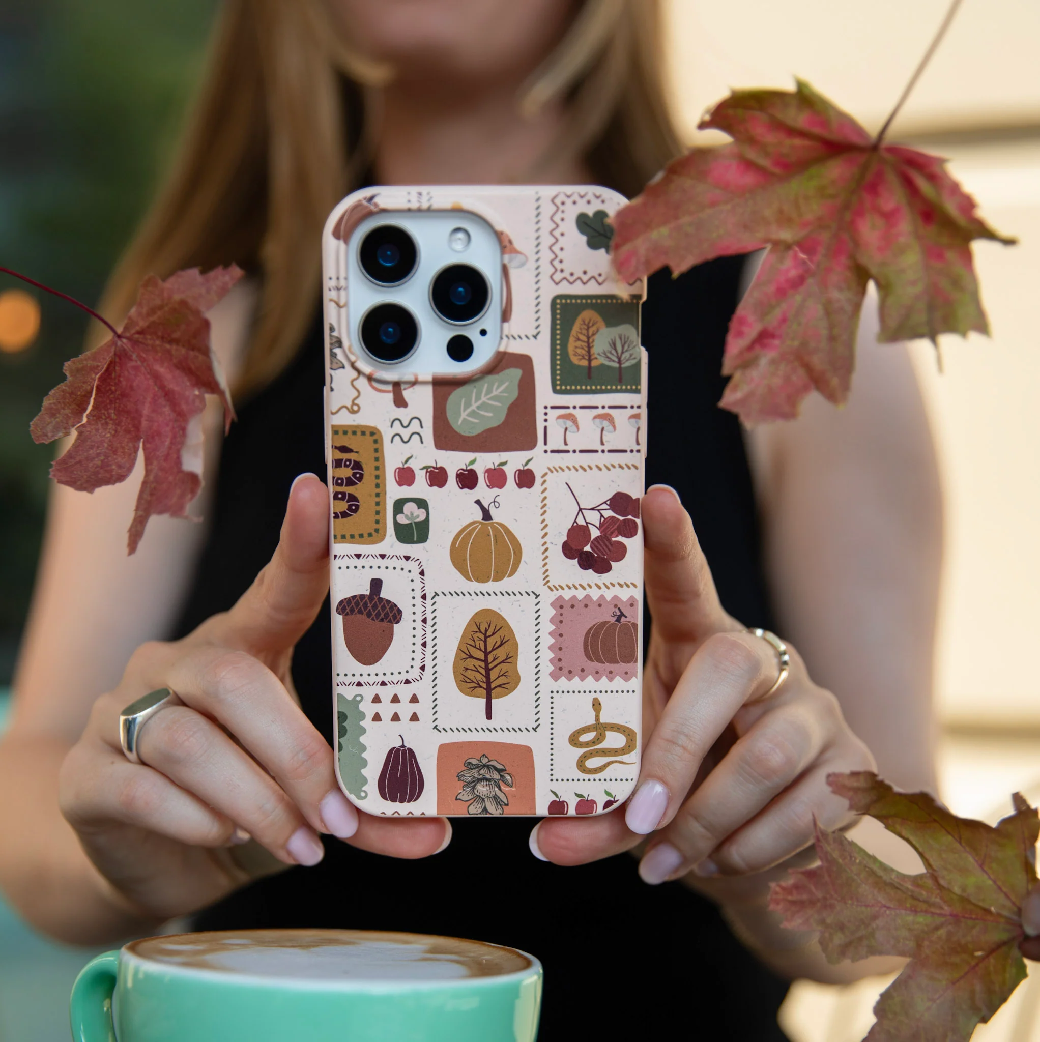 Seashell Autumn Patch iPhone 13 Case - Image 5