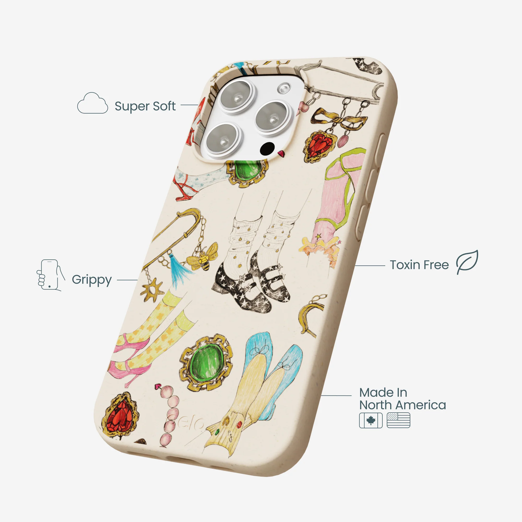 Seashell Brooch Parade iPhone 16 Pro Max Case - Image 3