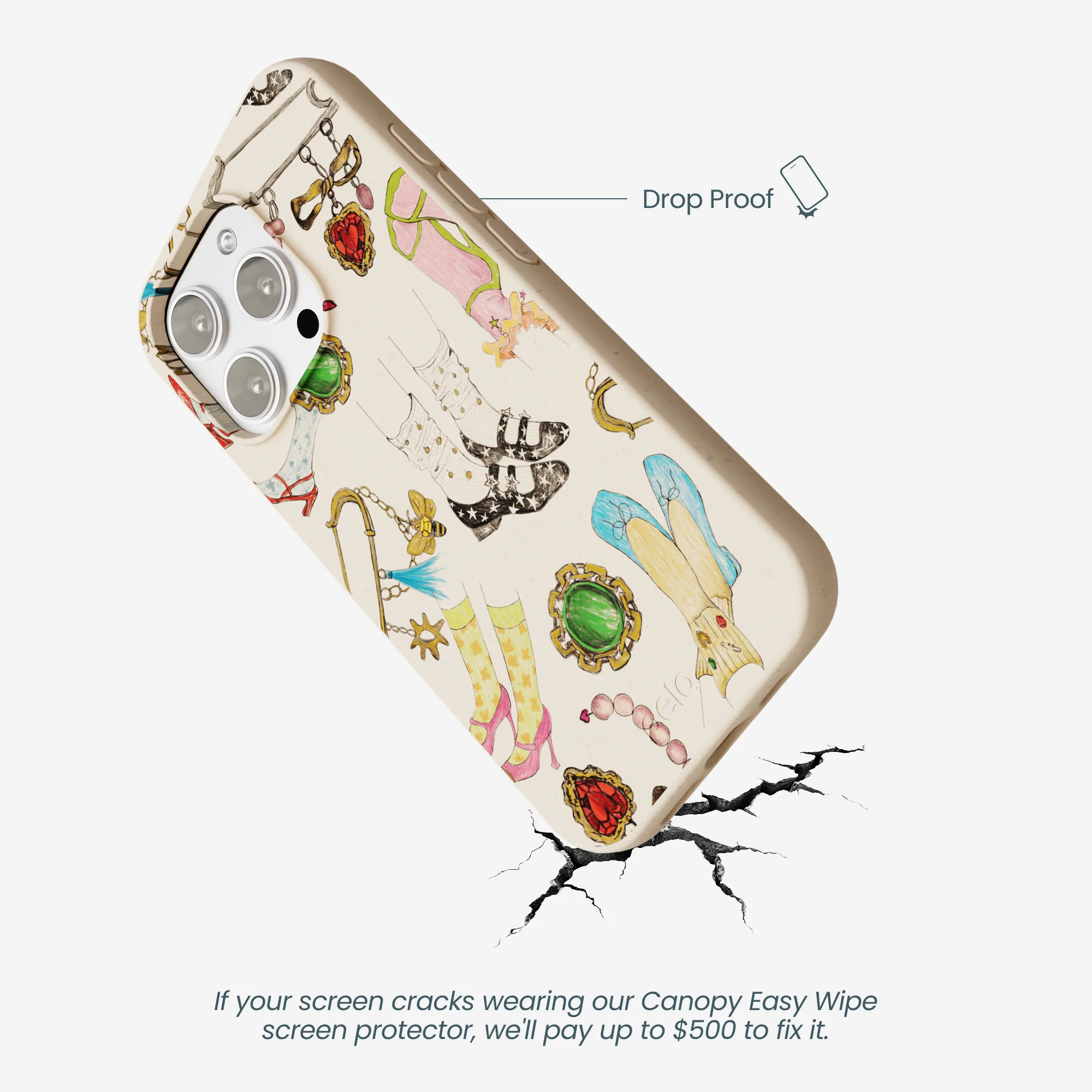 Seashell Brooch Parade iPhone 16 Pro Max Case - Image 4
