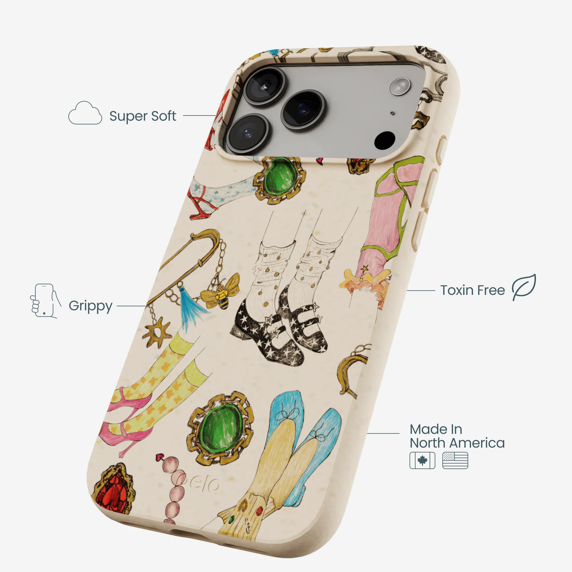 Seashell Brooch Parade iPhone 17 Pro Max Case - Image 3