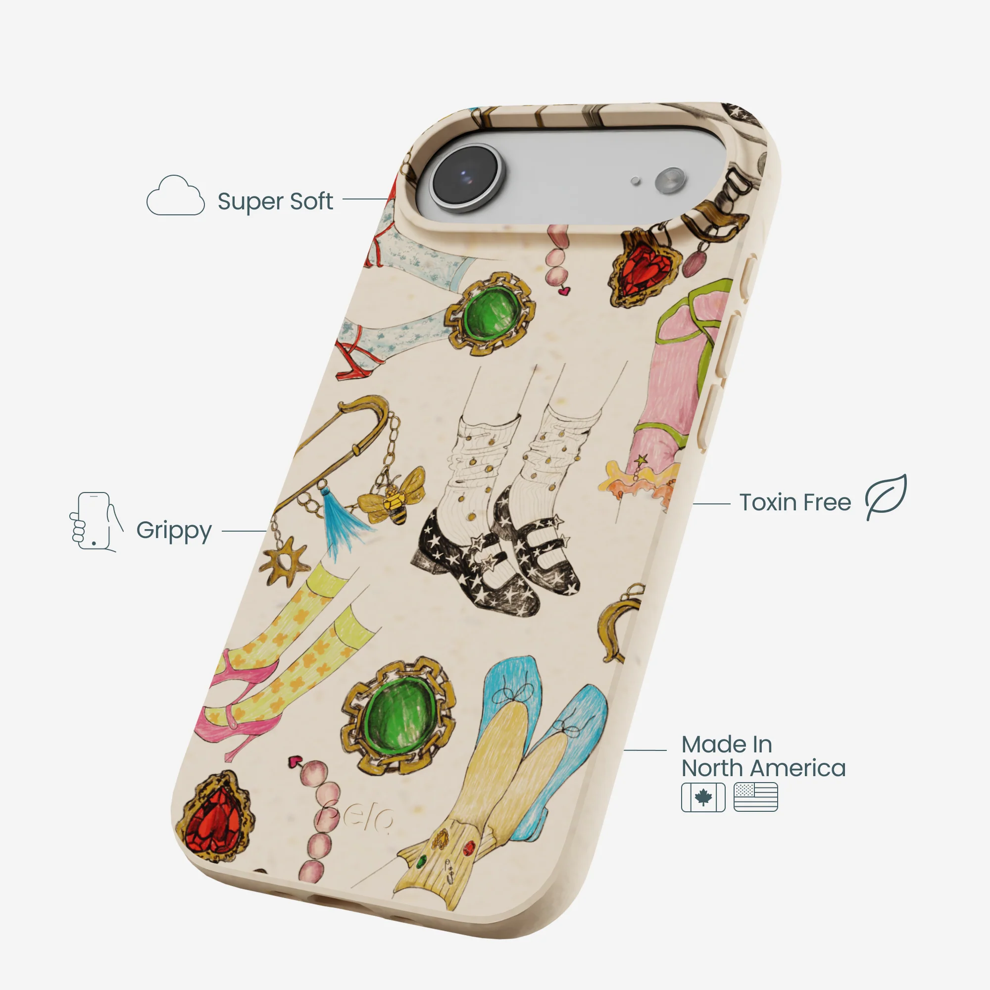 Seashell Brooch Parade iPhone Air Case - Image 3