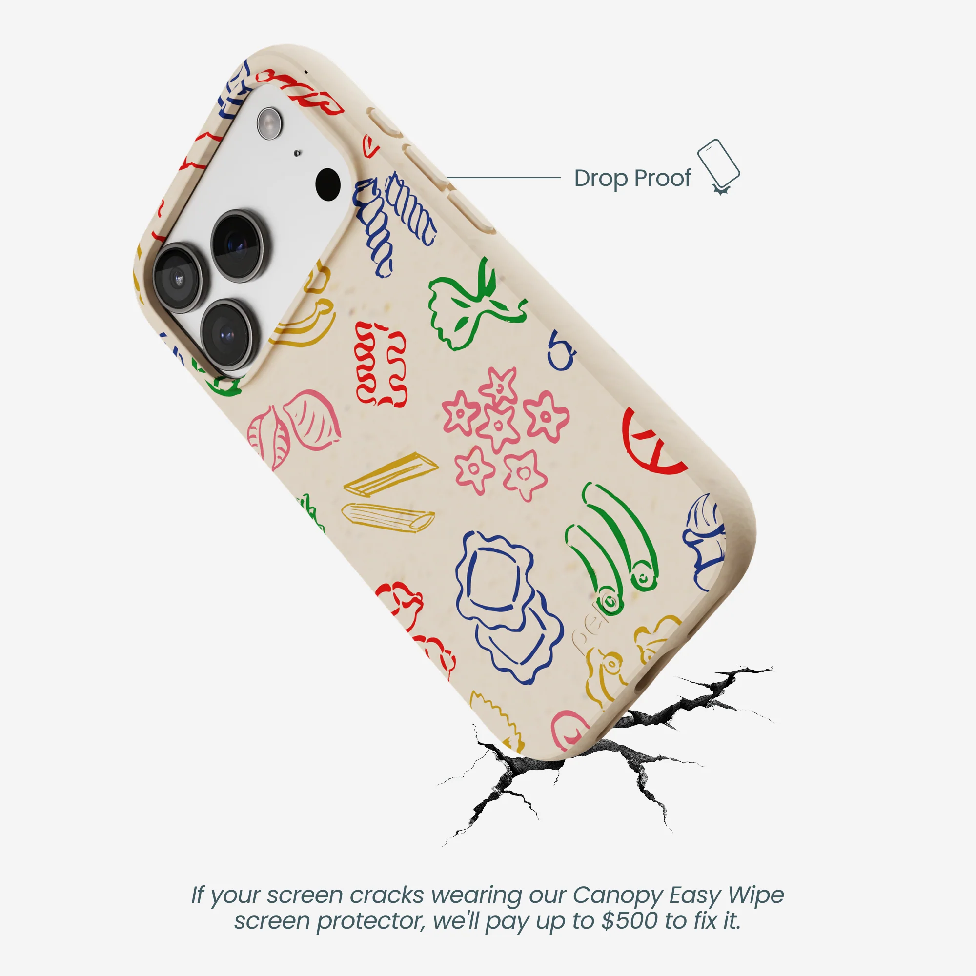 Seashell Carbs iPhone 17 Pro Case - Image 5