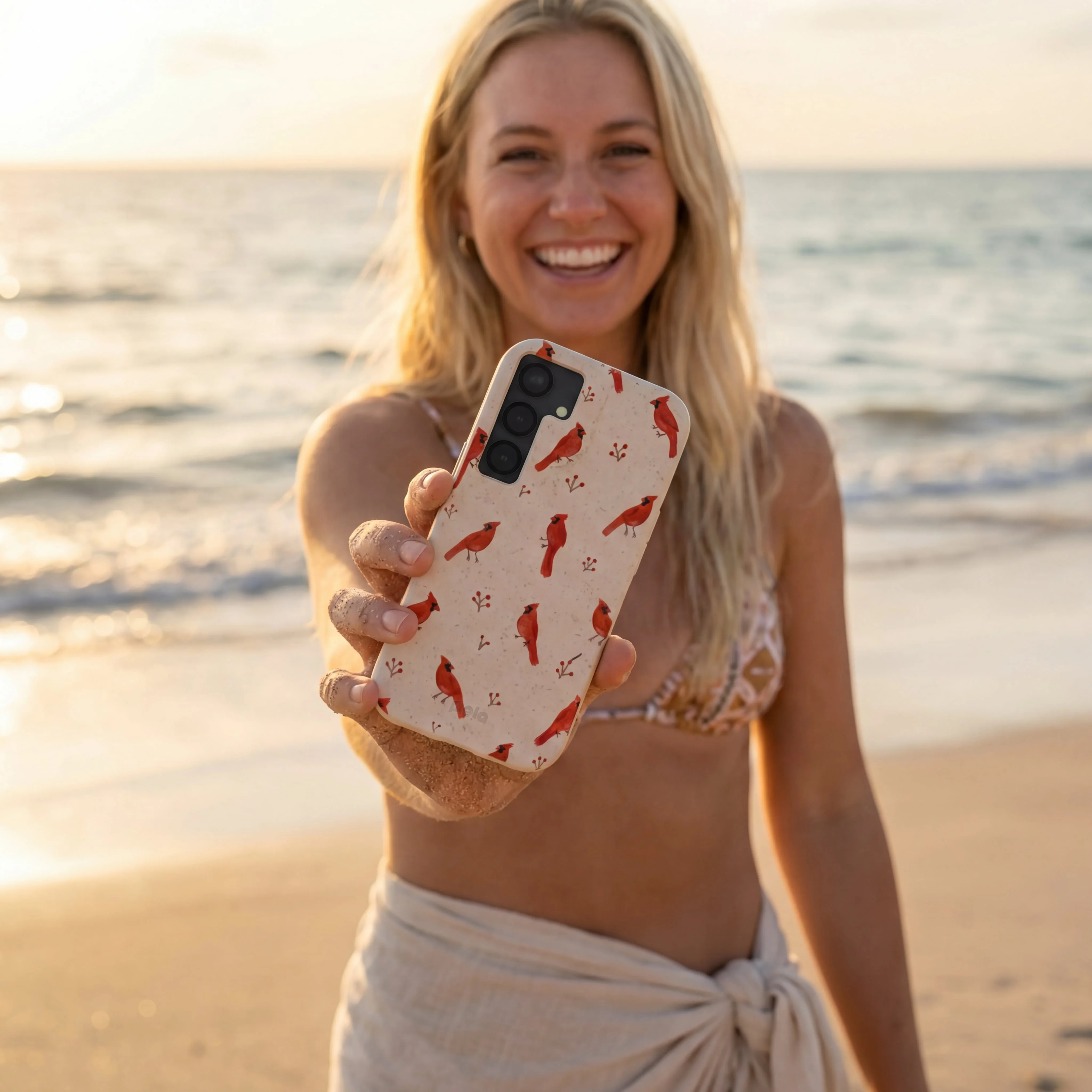 Seashell Cardinals Samsung Galaxy S25 Ultra Case - Image 2