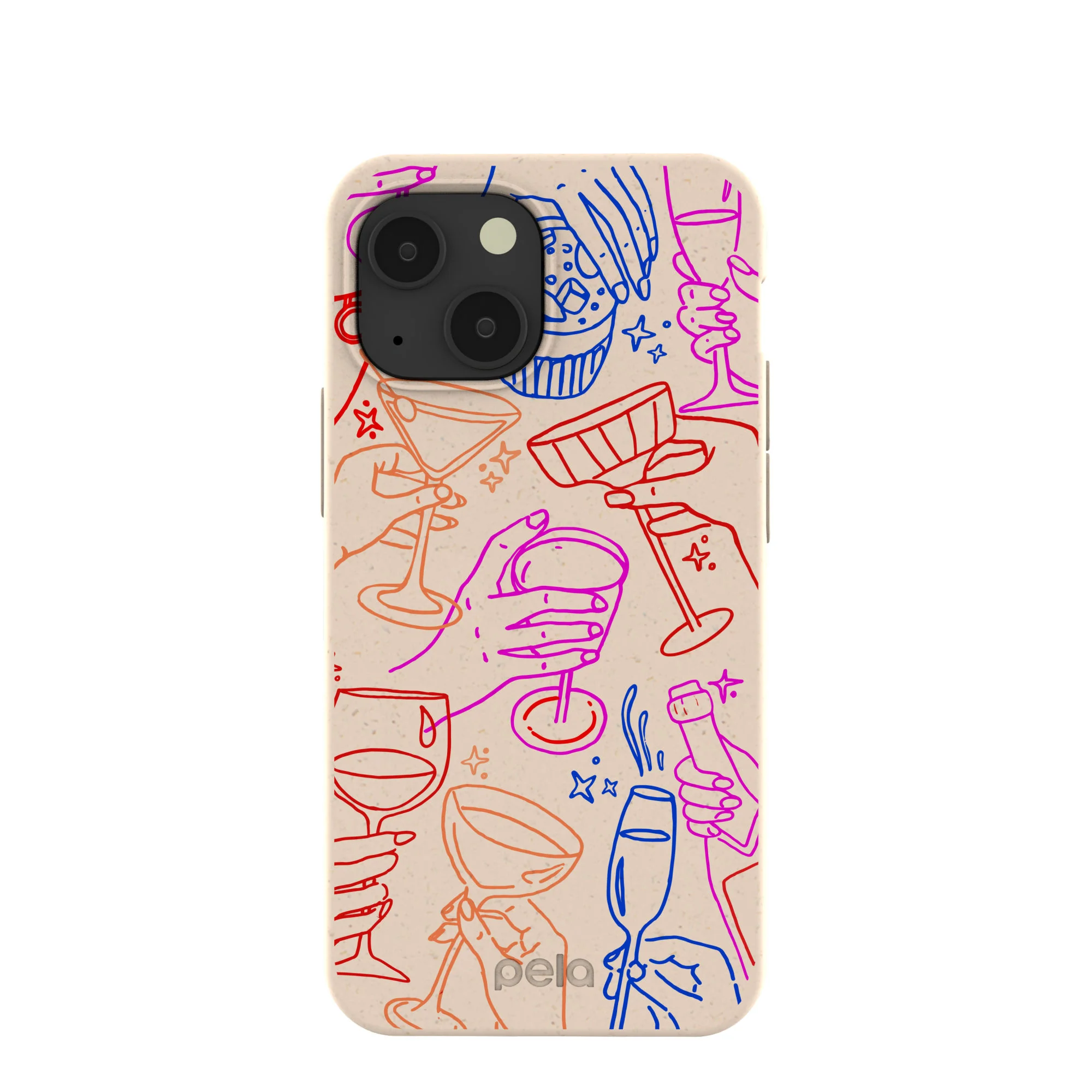 Seashell Cheers Club iPhone 13 Mini Case