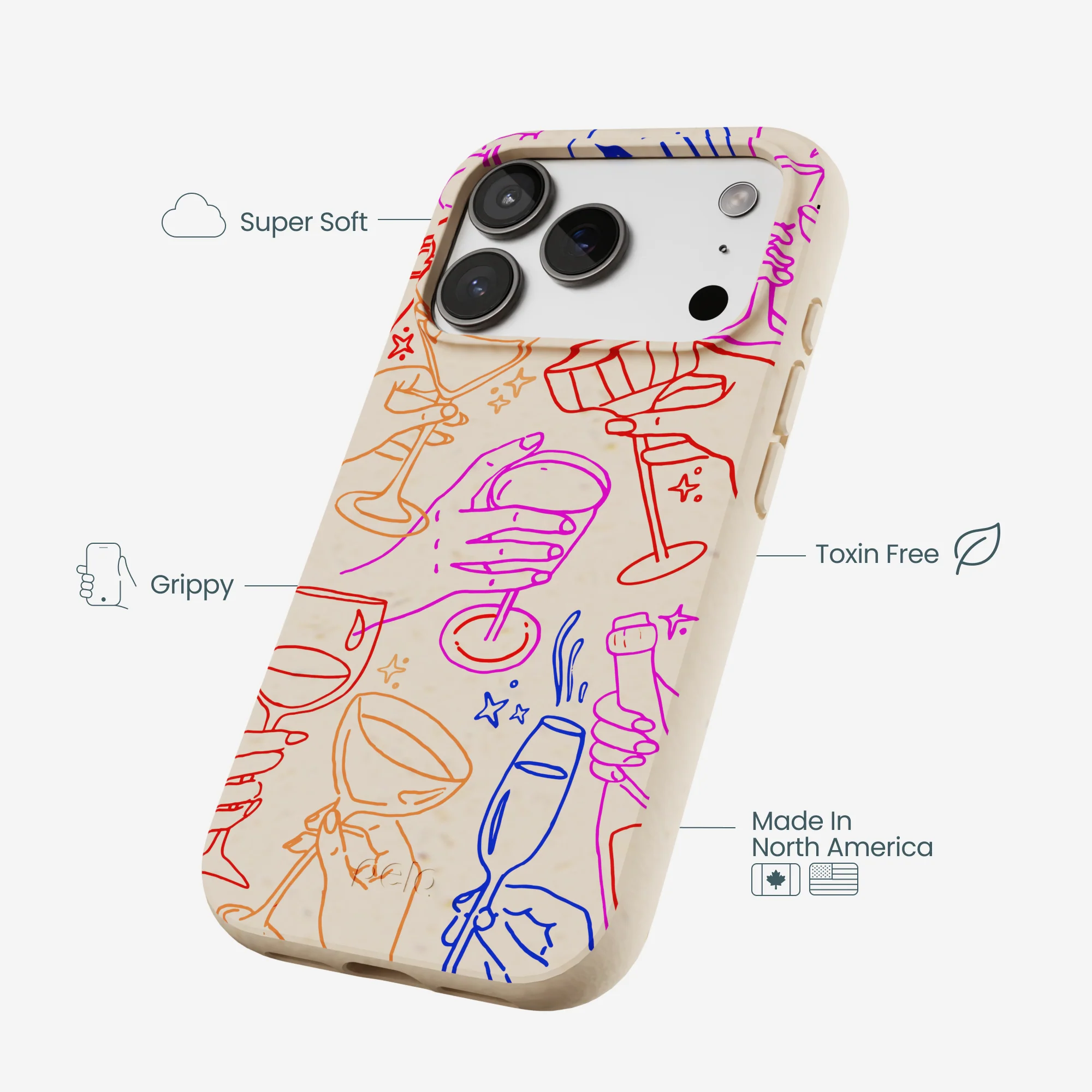 Seashell Cheers Club iPhone 17 Pro Case - Image 4