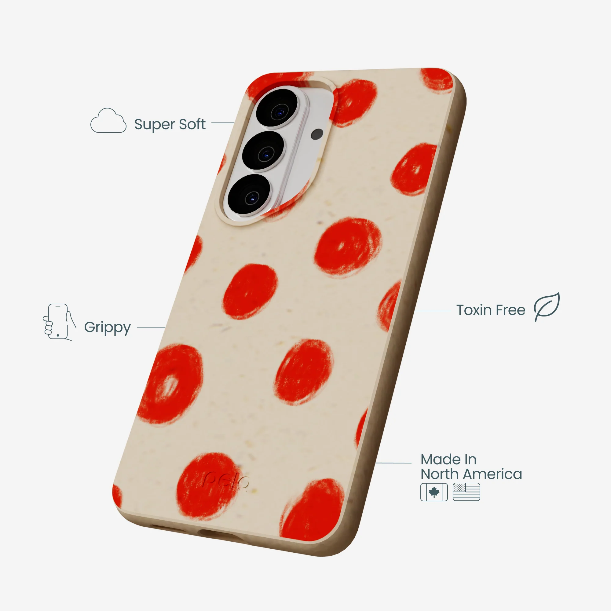 Seashell Cheery Dots Samsung Galaxy S26 Case - Image 4