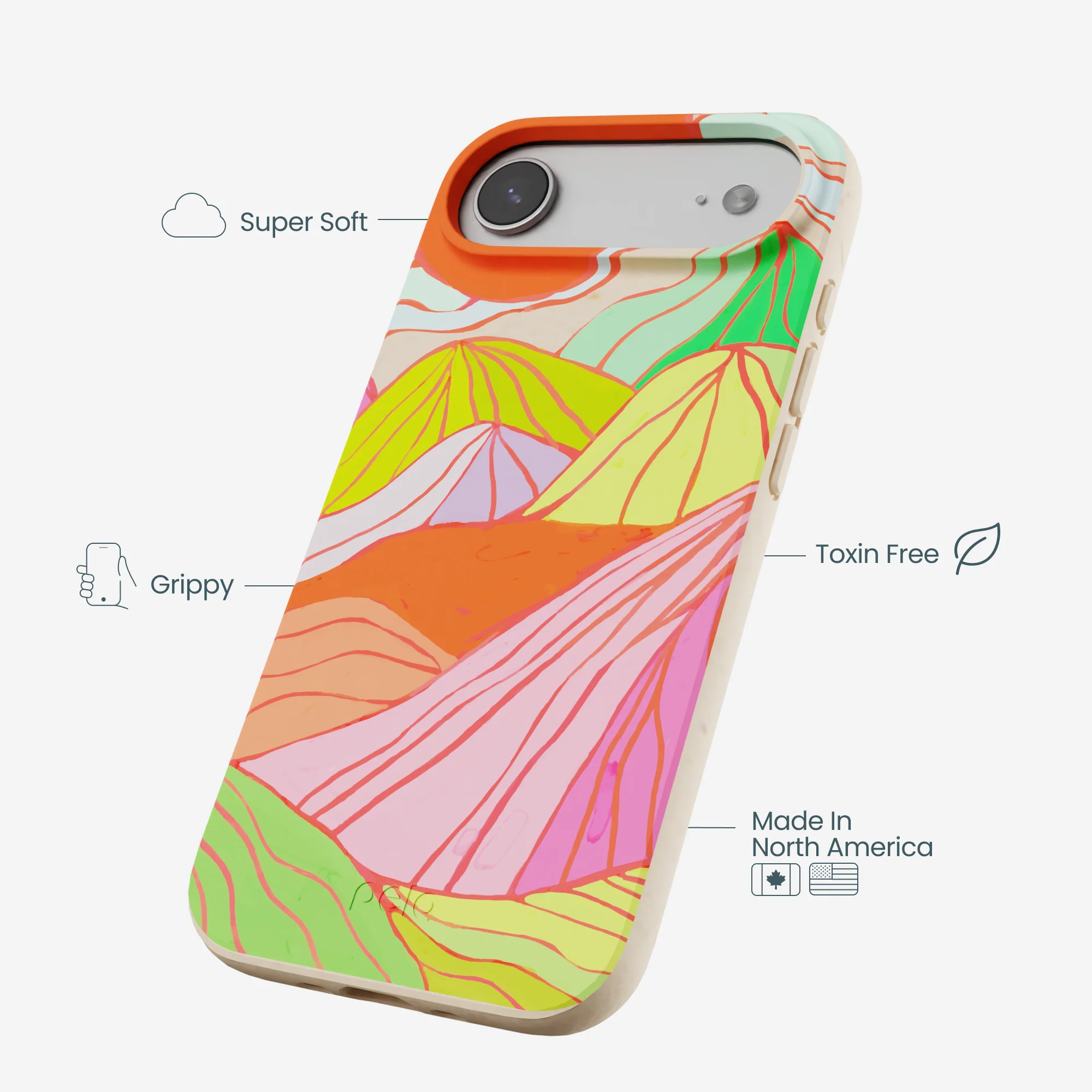 Seashell Chromatic Peaks iPhone Air Case - Image 4