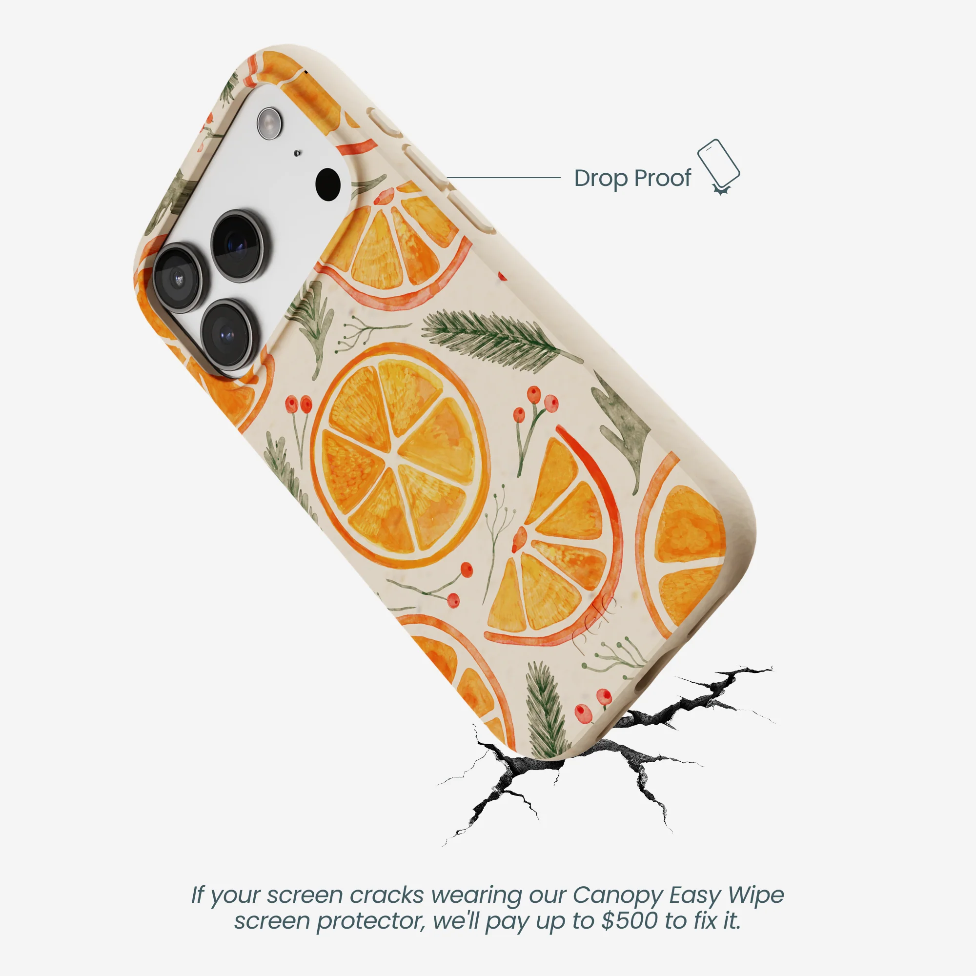Seashell Citrus Cheer iPhone 17 Pro Case - Image 4