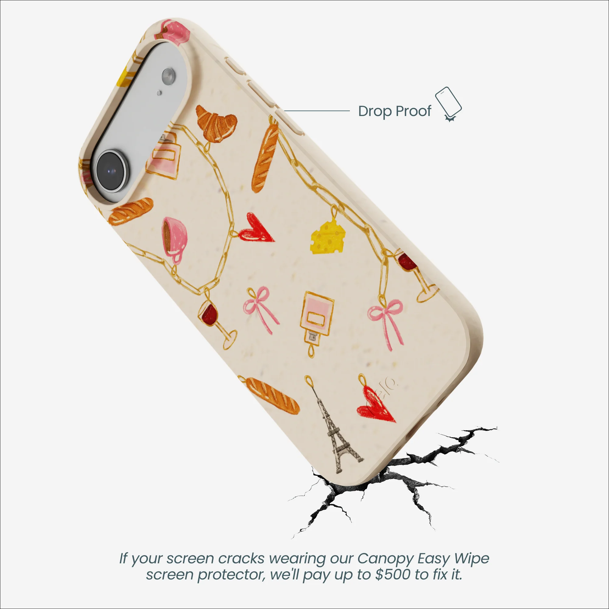 Seashell City of Love iPhone Air Case - Image 4