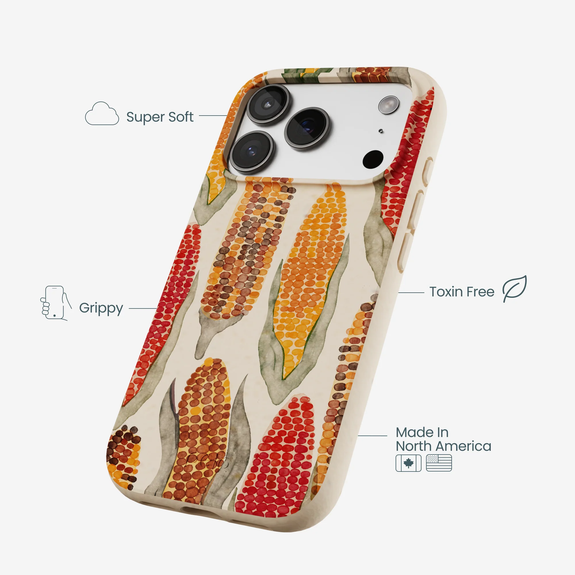 Seashell Cornfield iPhone 17 Pro Case - Image 4