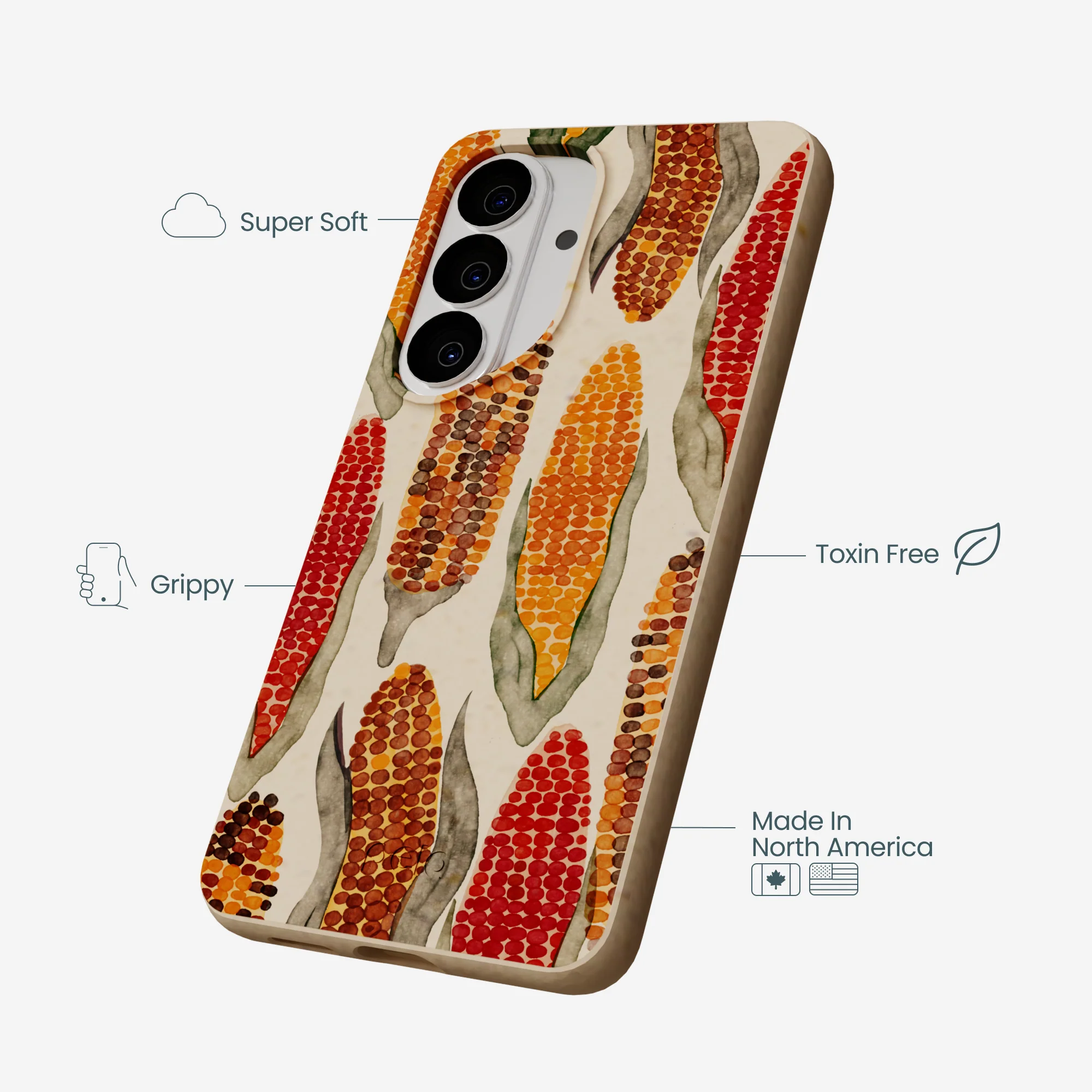 Seashell Cornfield Samsung Galaxy S26 Case - Image 4