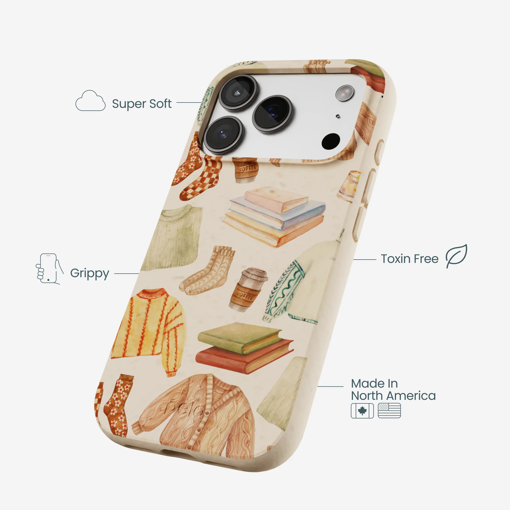 Seashell Cozy Mornings iPhone 17 Pro Case - Image 4