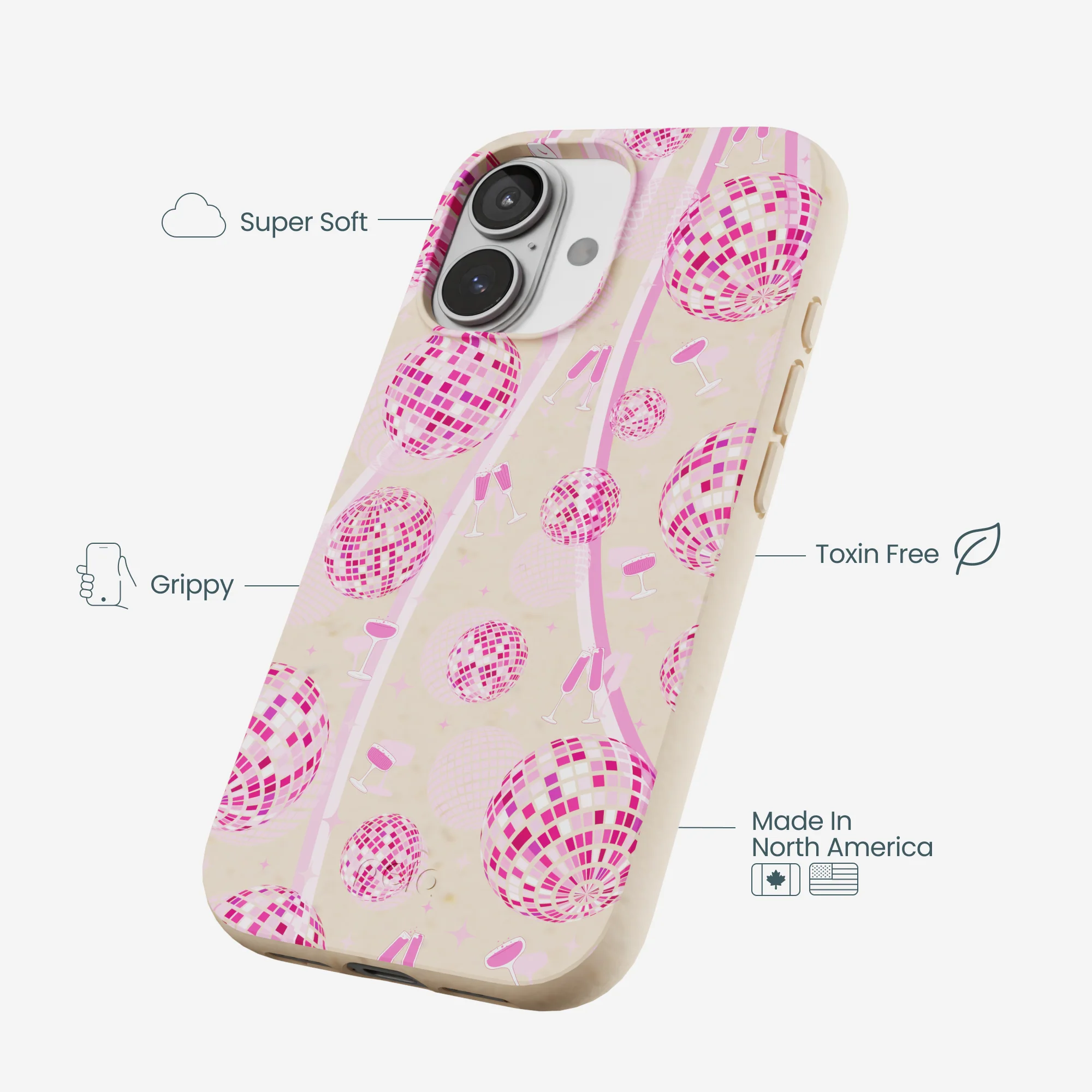 Seashell Dancing Lights iPhone 17 Case - Image 4