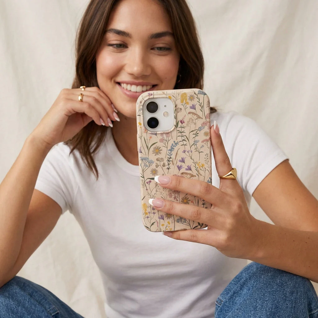 Seashell Dusty Petals iPhone 11 Case - Image 2