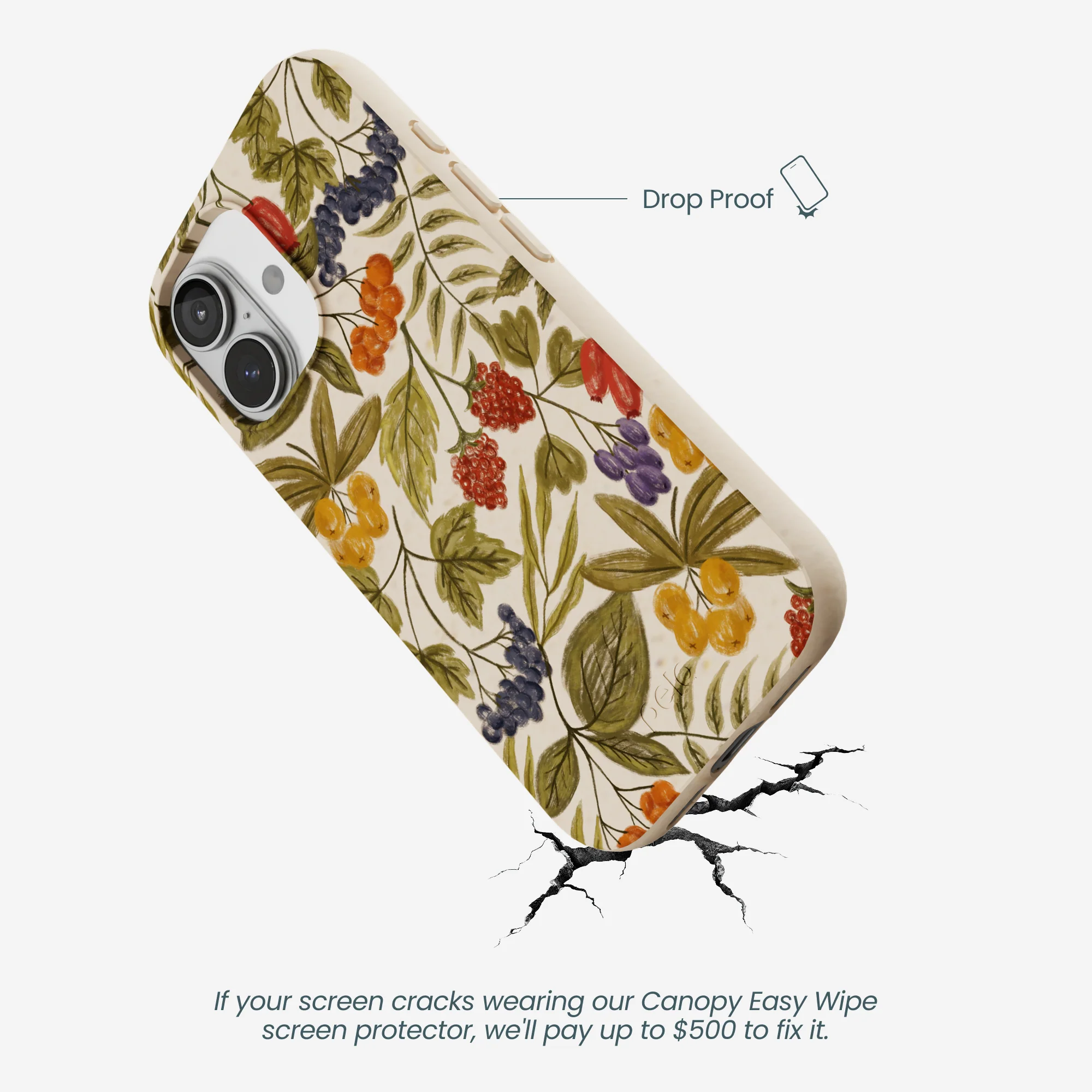 Seashell Fall Berries iPhone 17 Case - Image 4