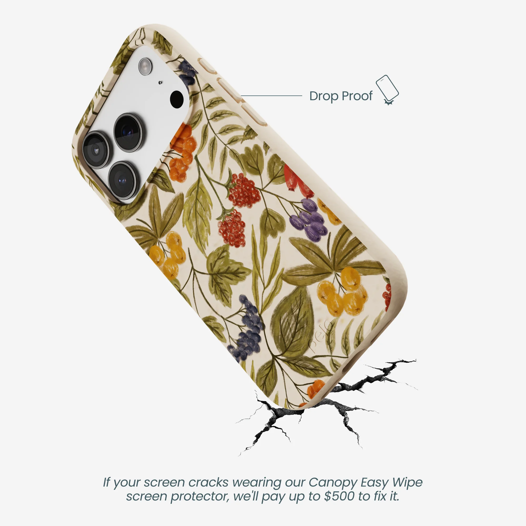 Seashell Fall Berries iPhone 17 Pro Case - Image 5