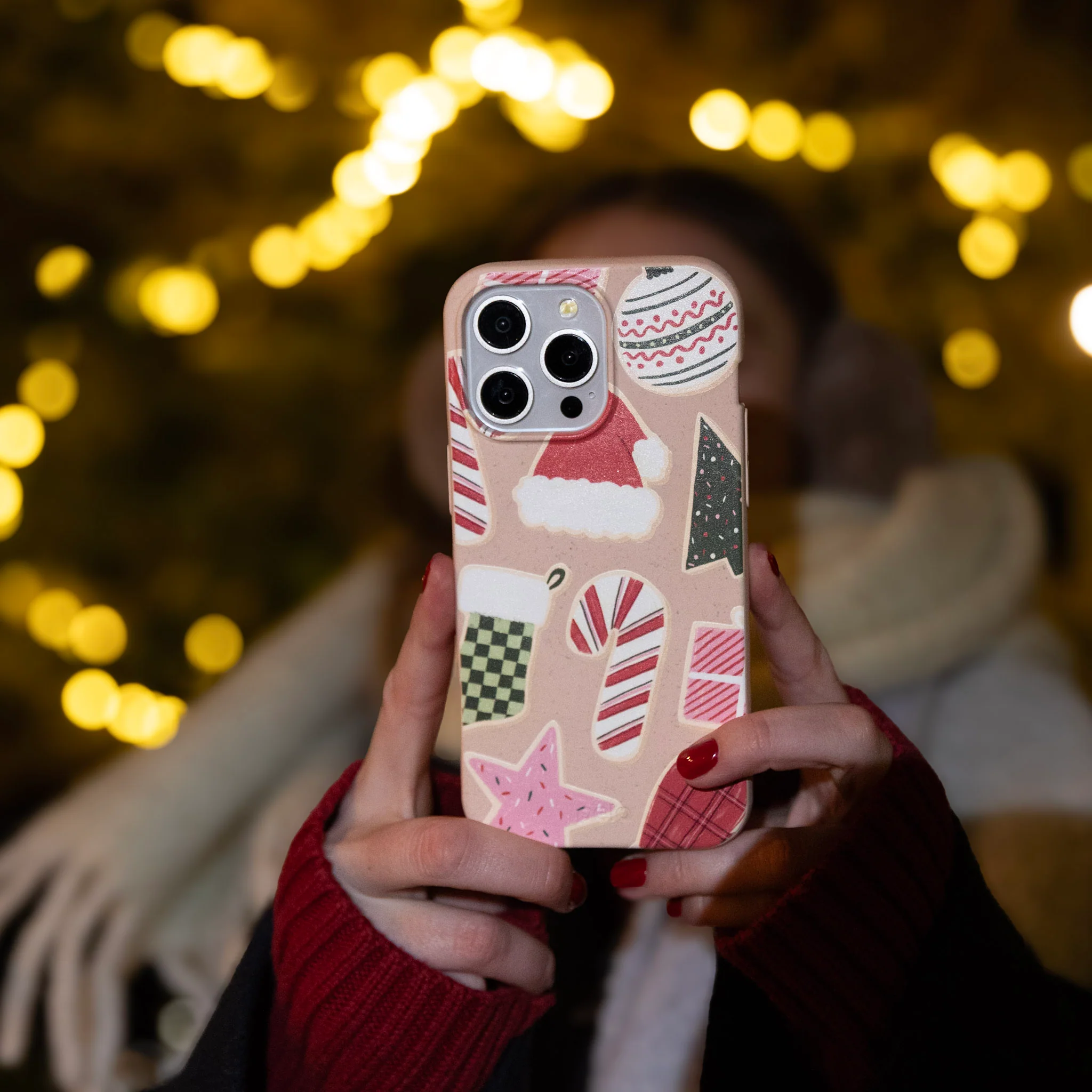 Seashell Festive Cookies iPhone 13 Case - Image 5