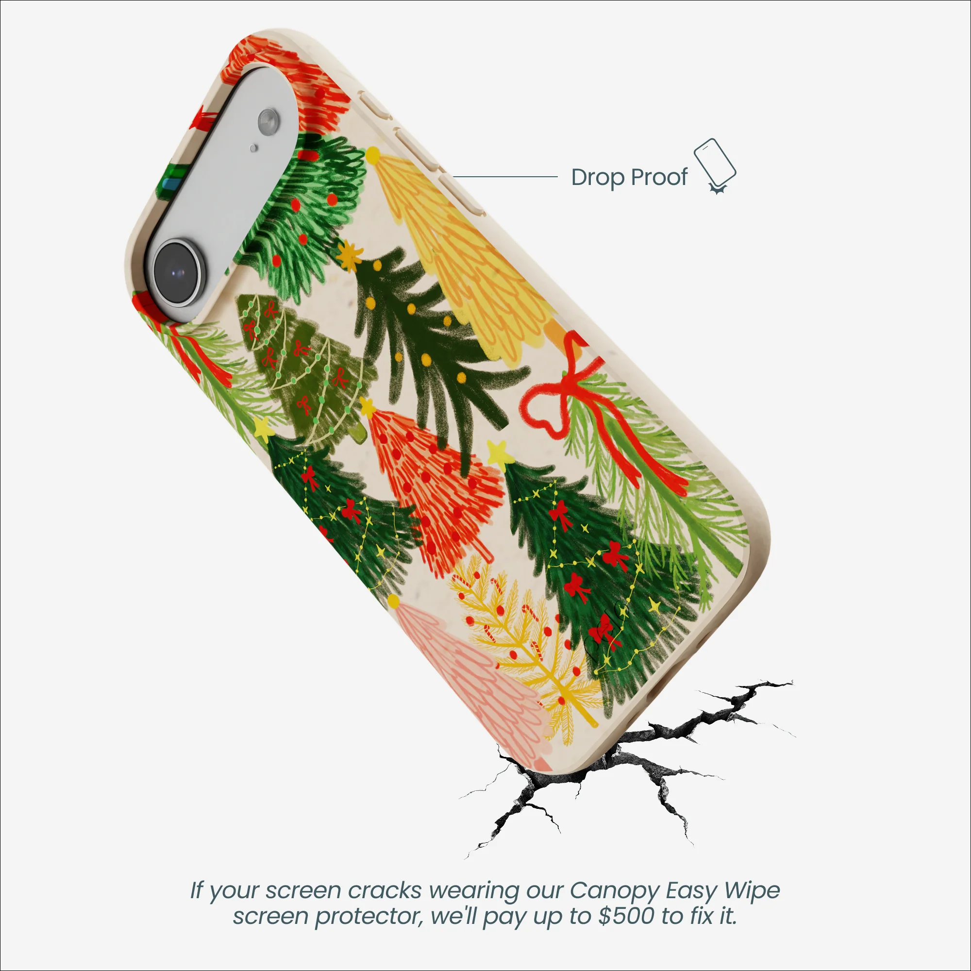 Seashell Festive Trees iPhone Air Case - Image 5