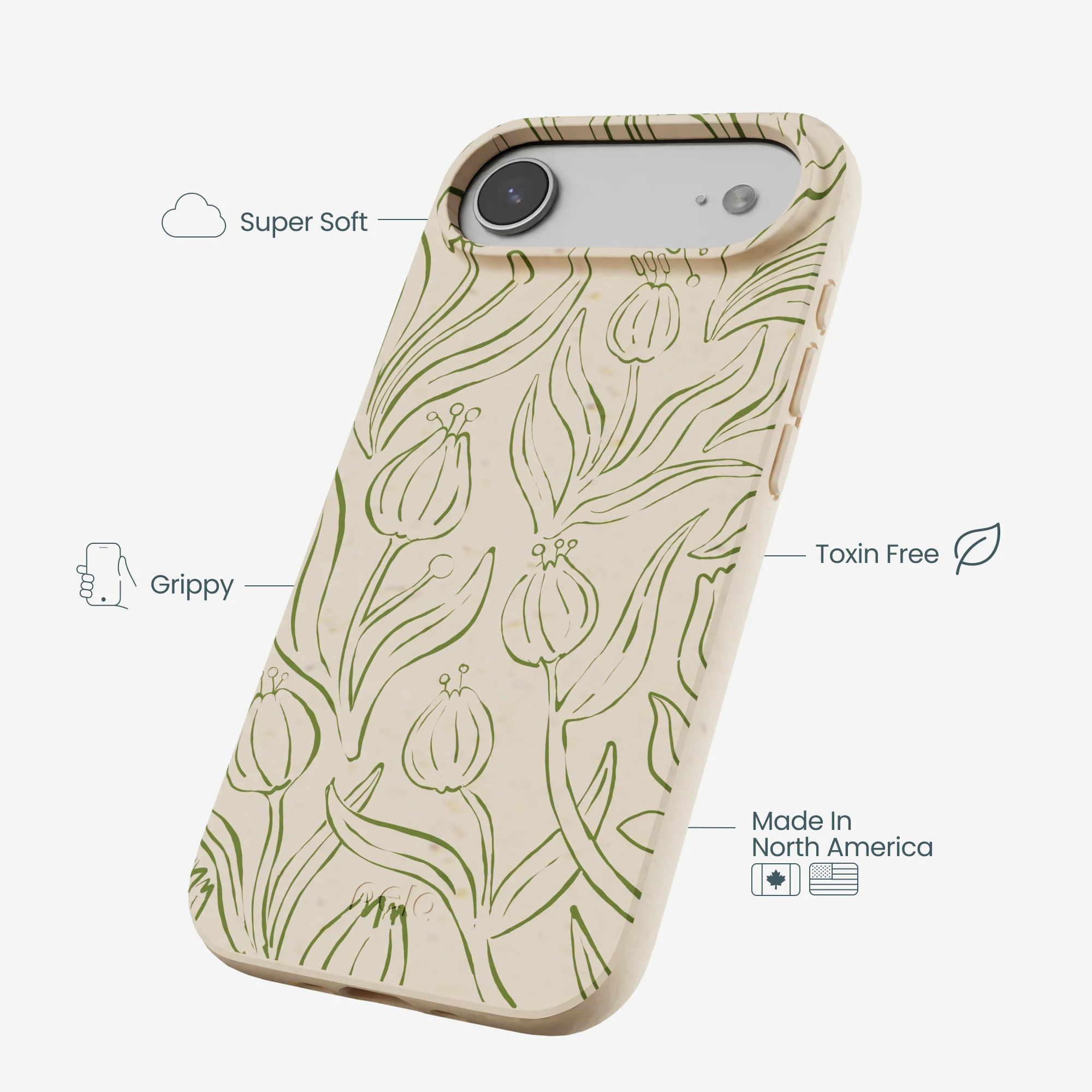Seashell Floral Flow iPhone Air Case - Image 3