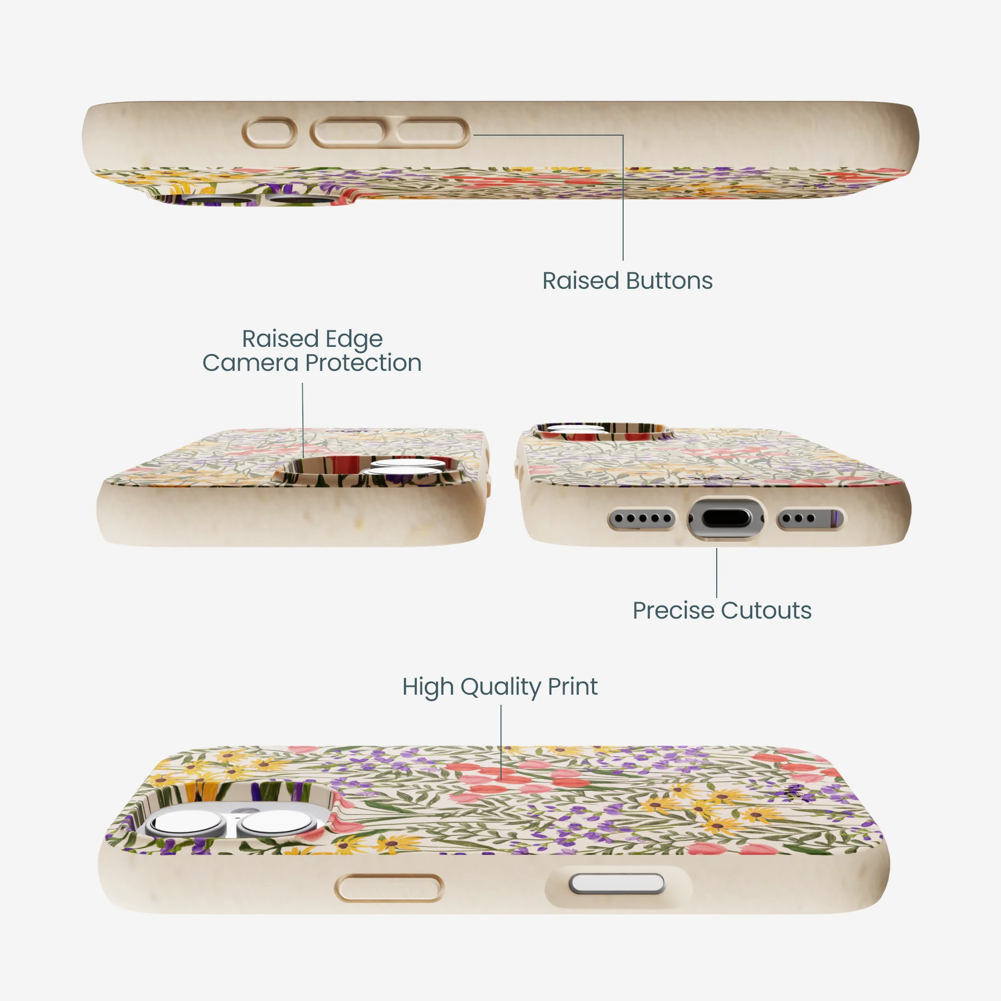 Seashell Flower Field iPhone 17 Case - Image 2