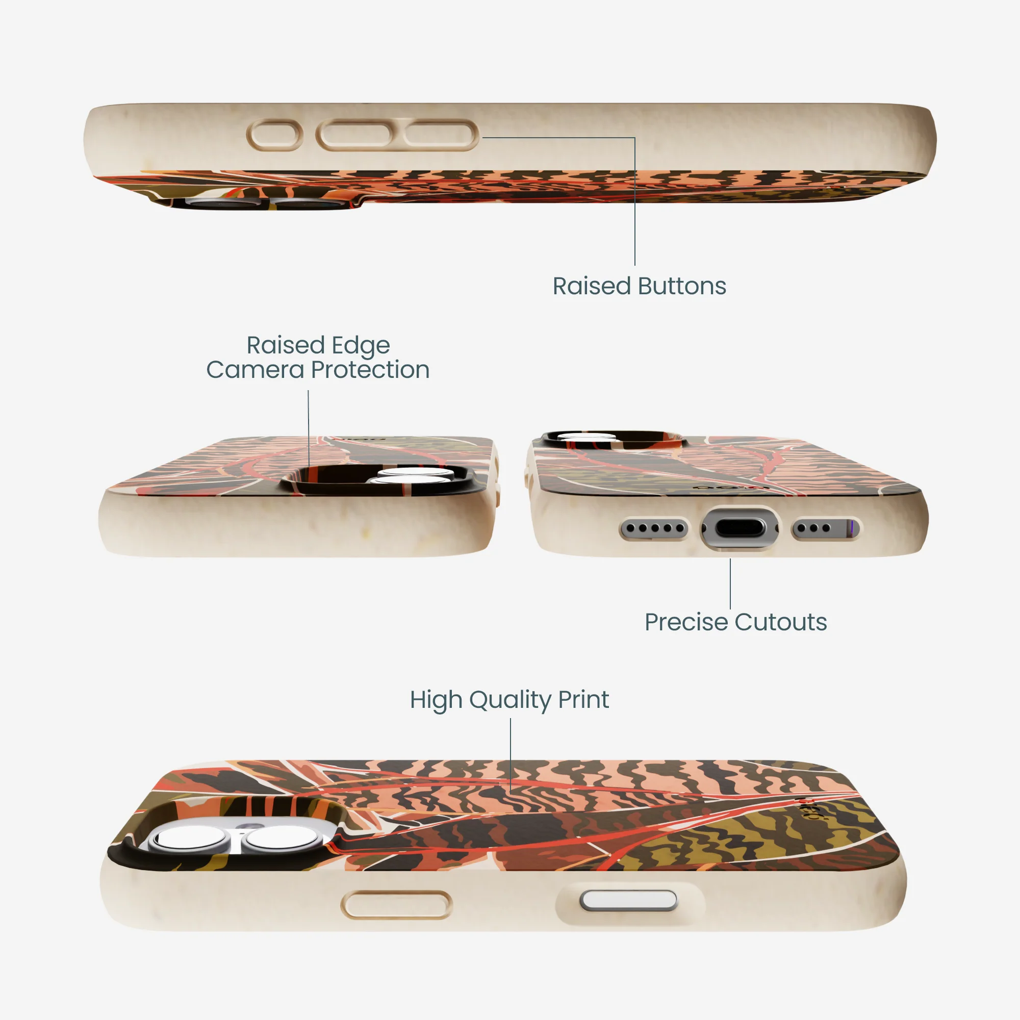 Seashell Foliage iPhone 17 Case - Image 2