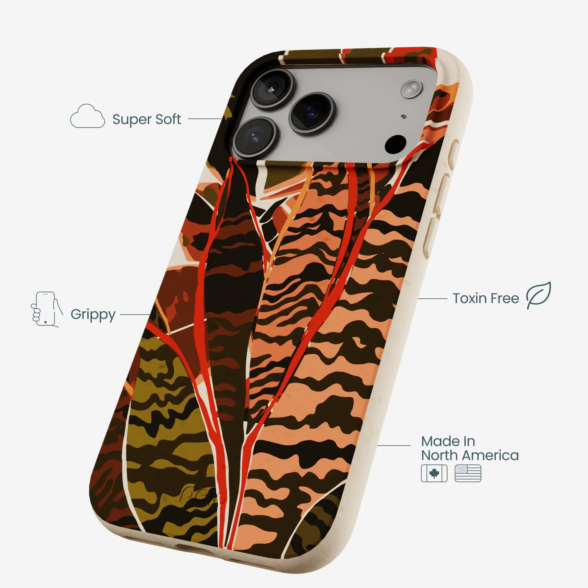 Seashell Foliage iPhone 17 Pro Max Case - Image 3