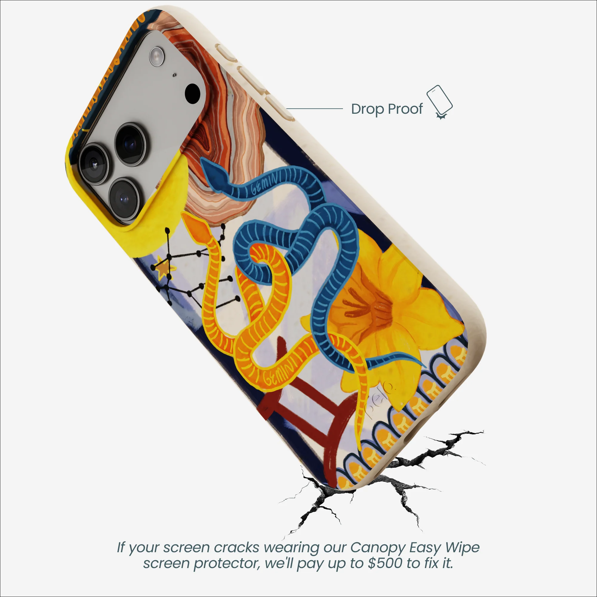 Seashell Gemini Twin iPhone 17 Pro Max Case - Image 4
