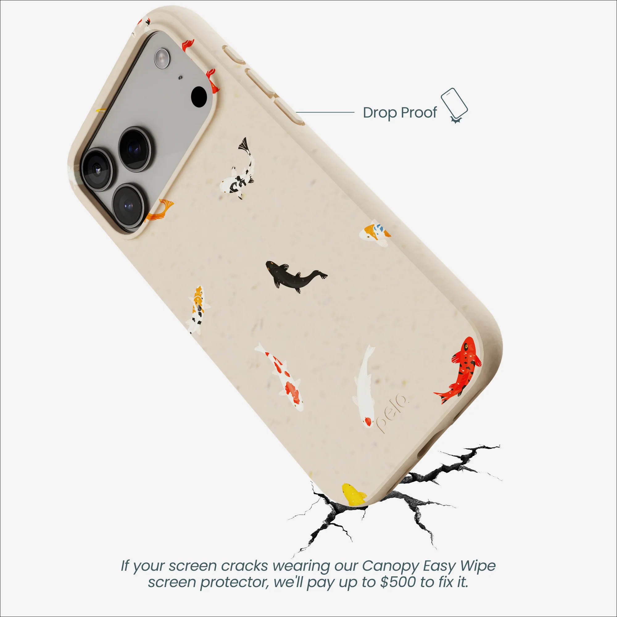 Seashell Lil Koi iPhone 17 Pro Max Case - Image 4