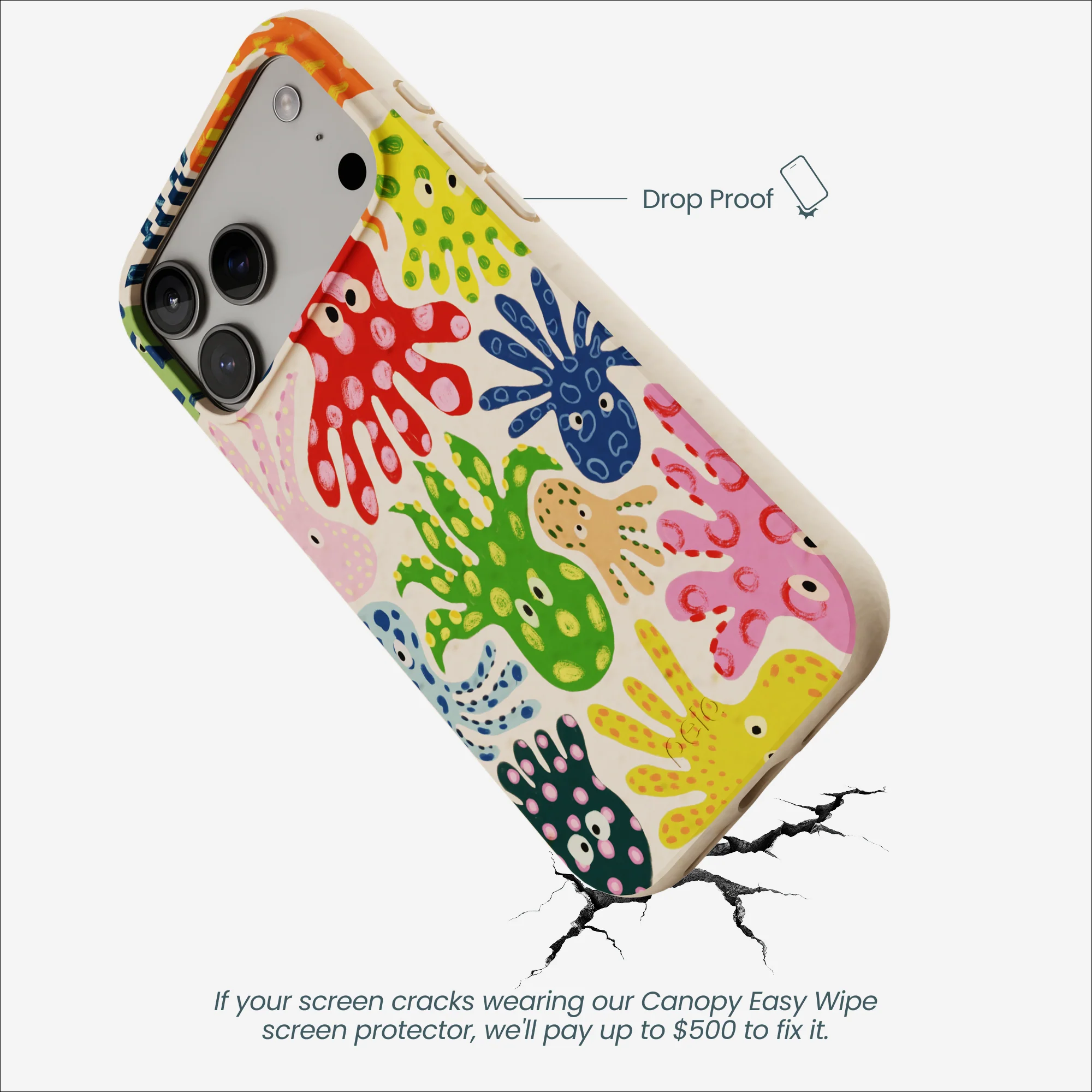 Seashell Octopi iPhone 17 Pro Max Case - Image 5