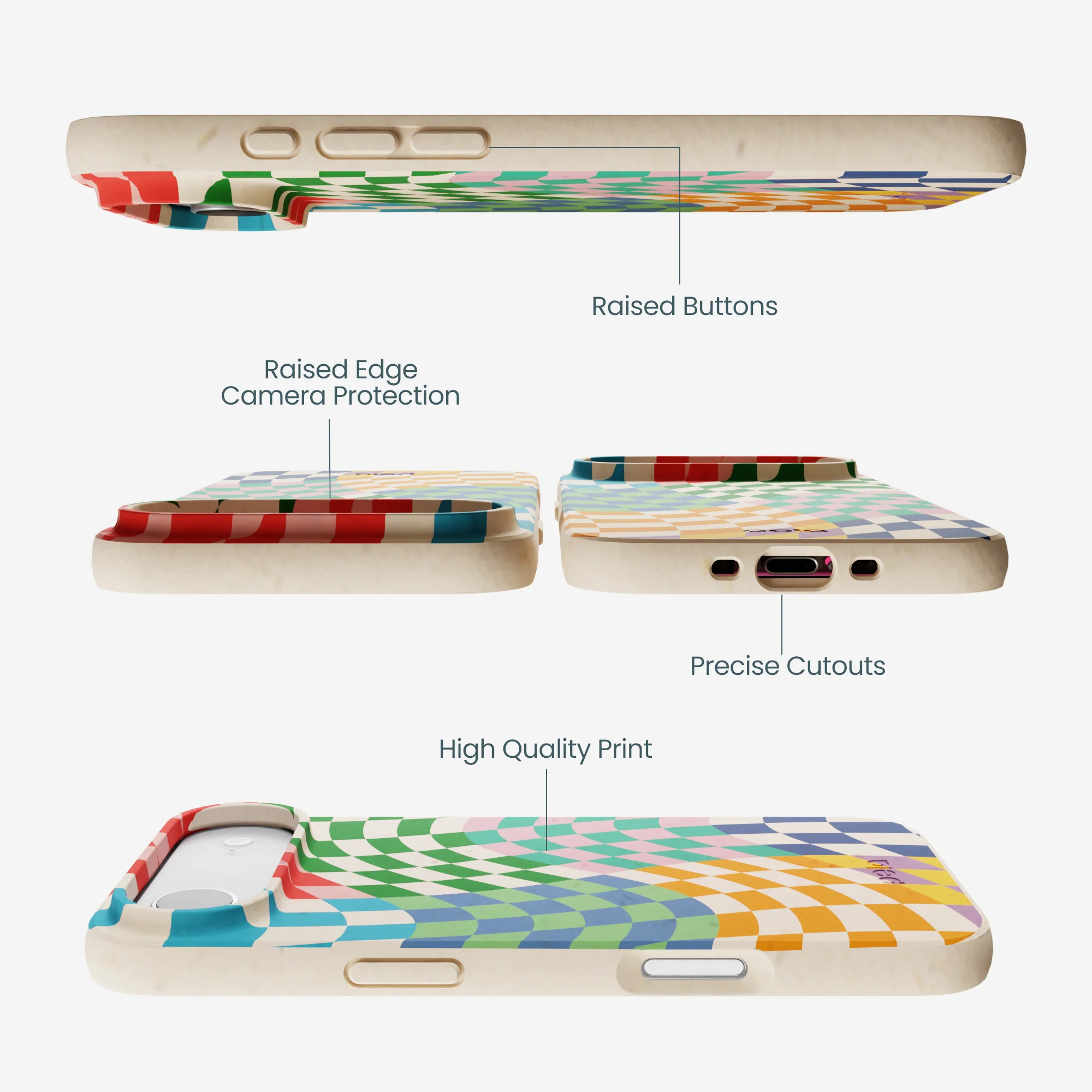 Seashell Patchwork iPhone Air Case - Image 3