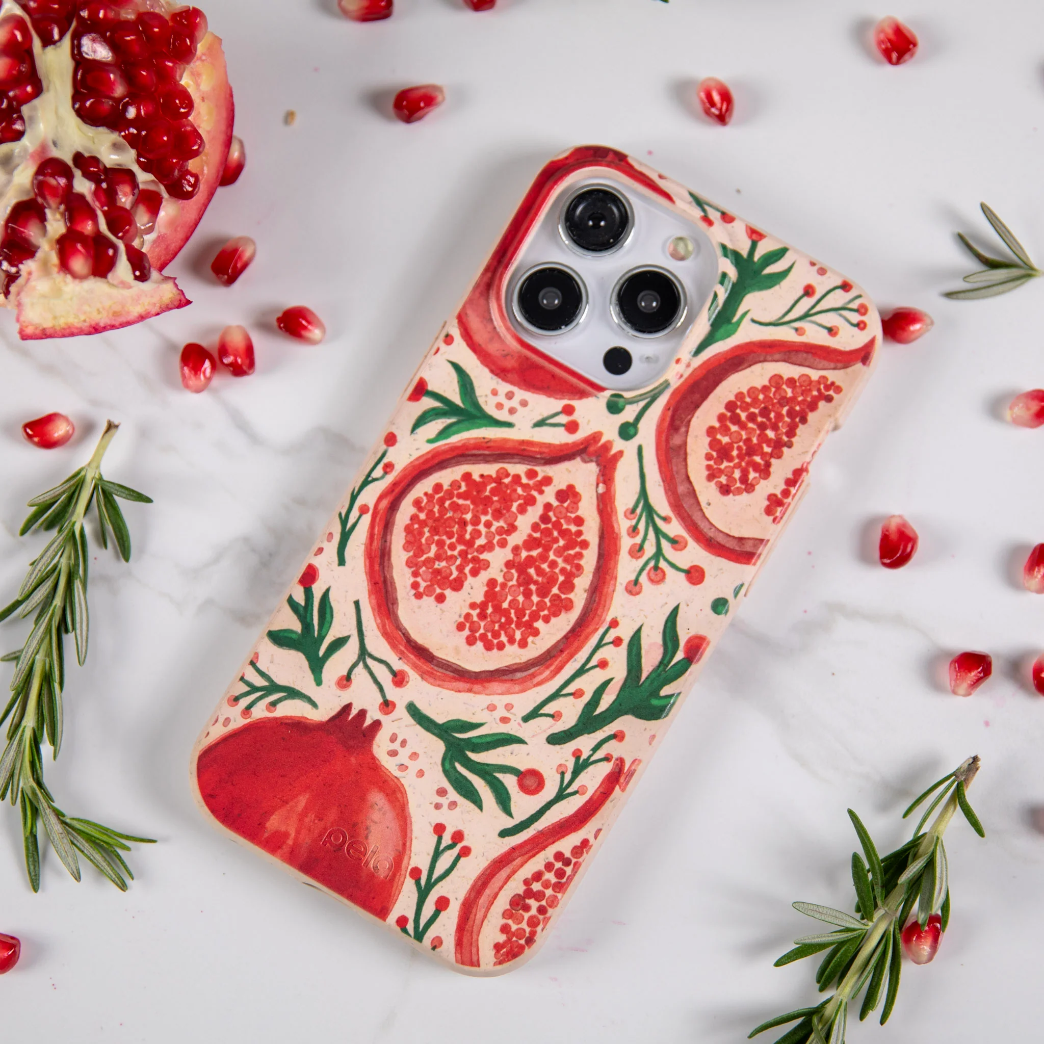Seashell Pomegranate Cheer iPhone 15 Plus Case - Image 5