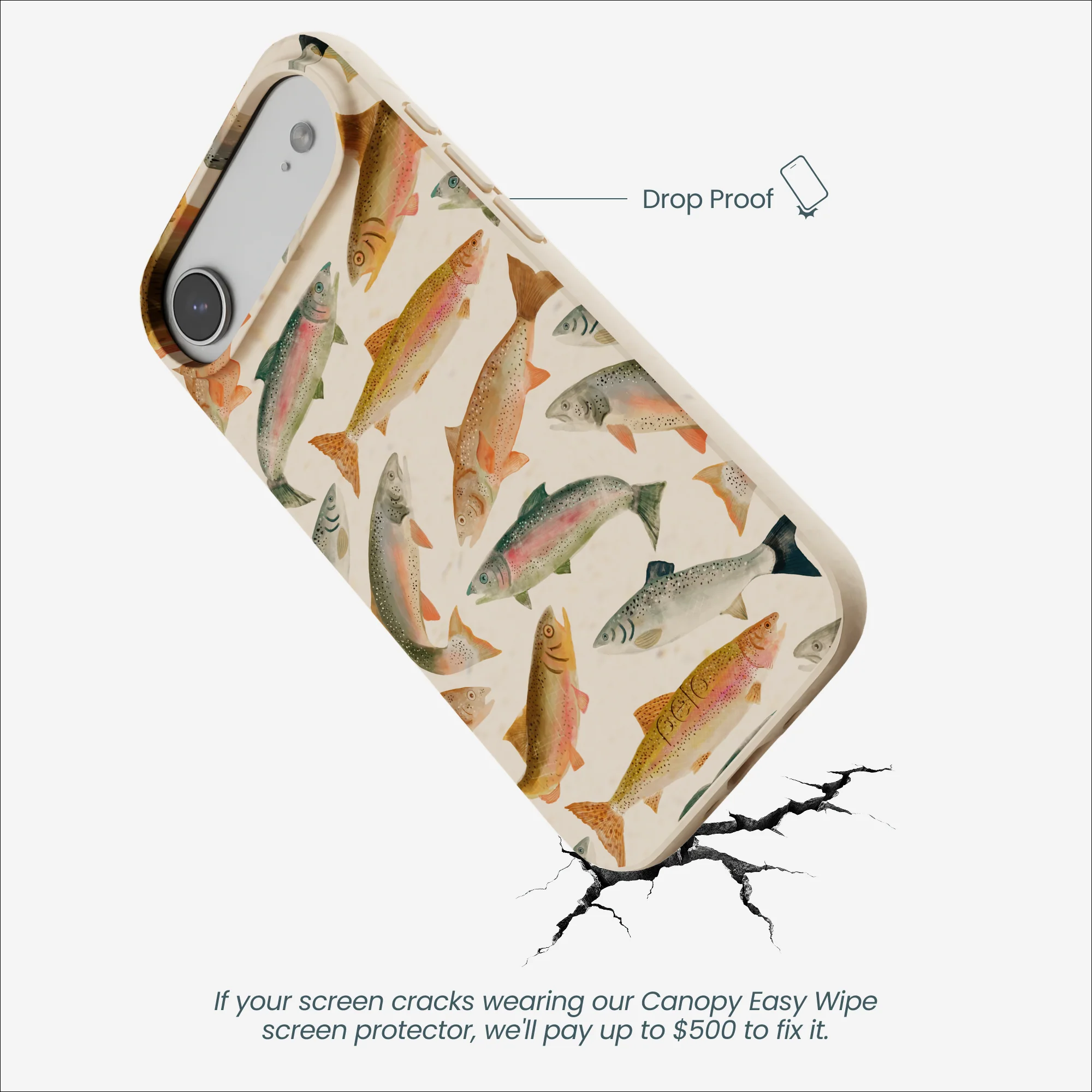 Seashell Rainbow Trout iPhone Air Case - Image 5