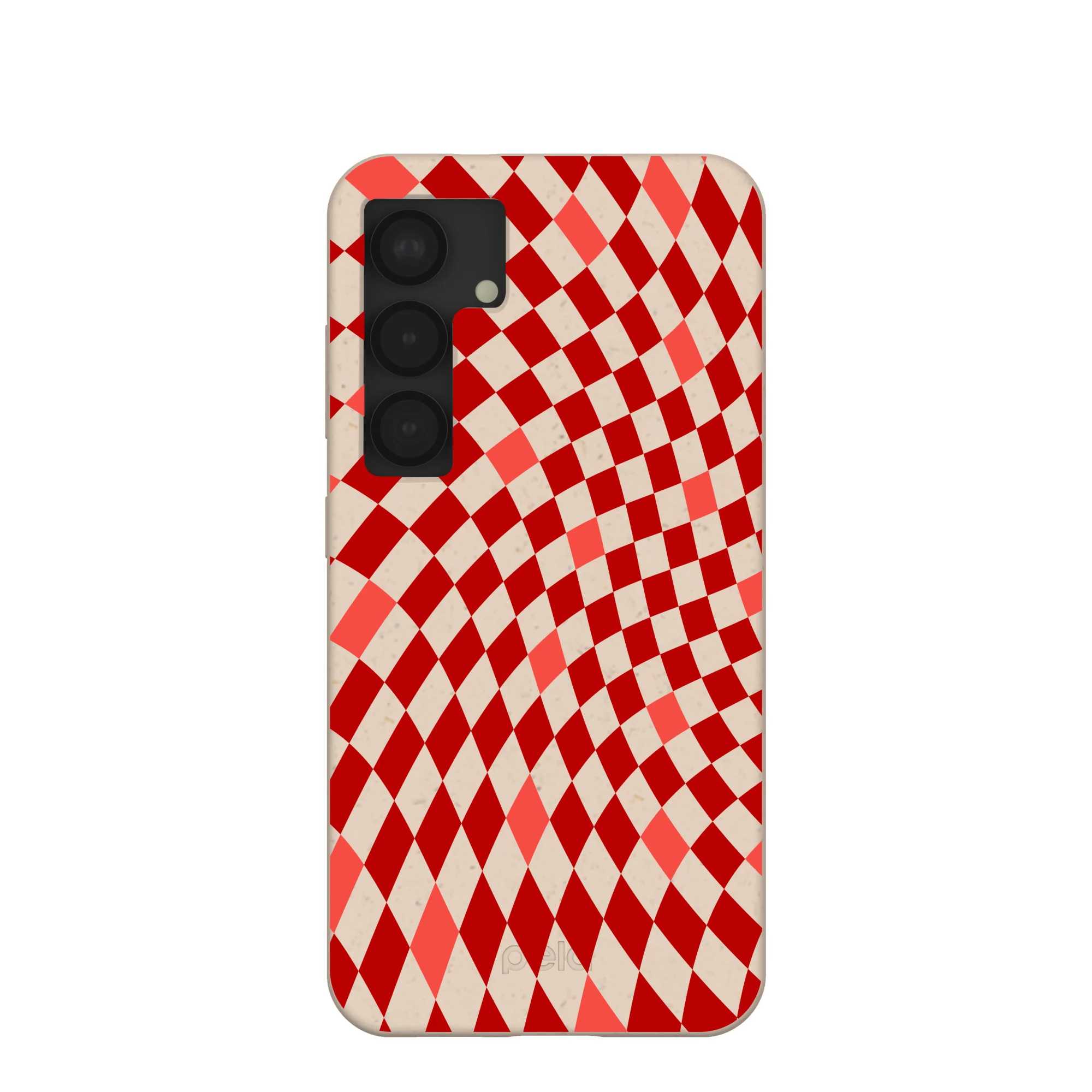 Seashell Red Checks Samsung Galaxy S25 Case