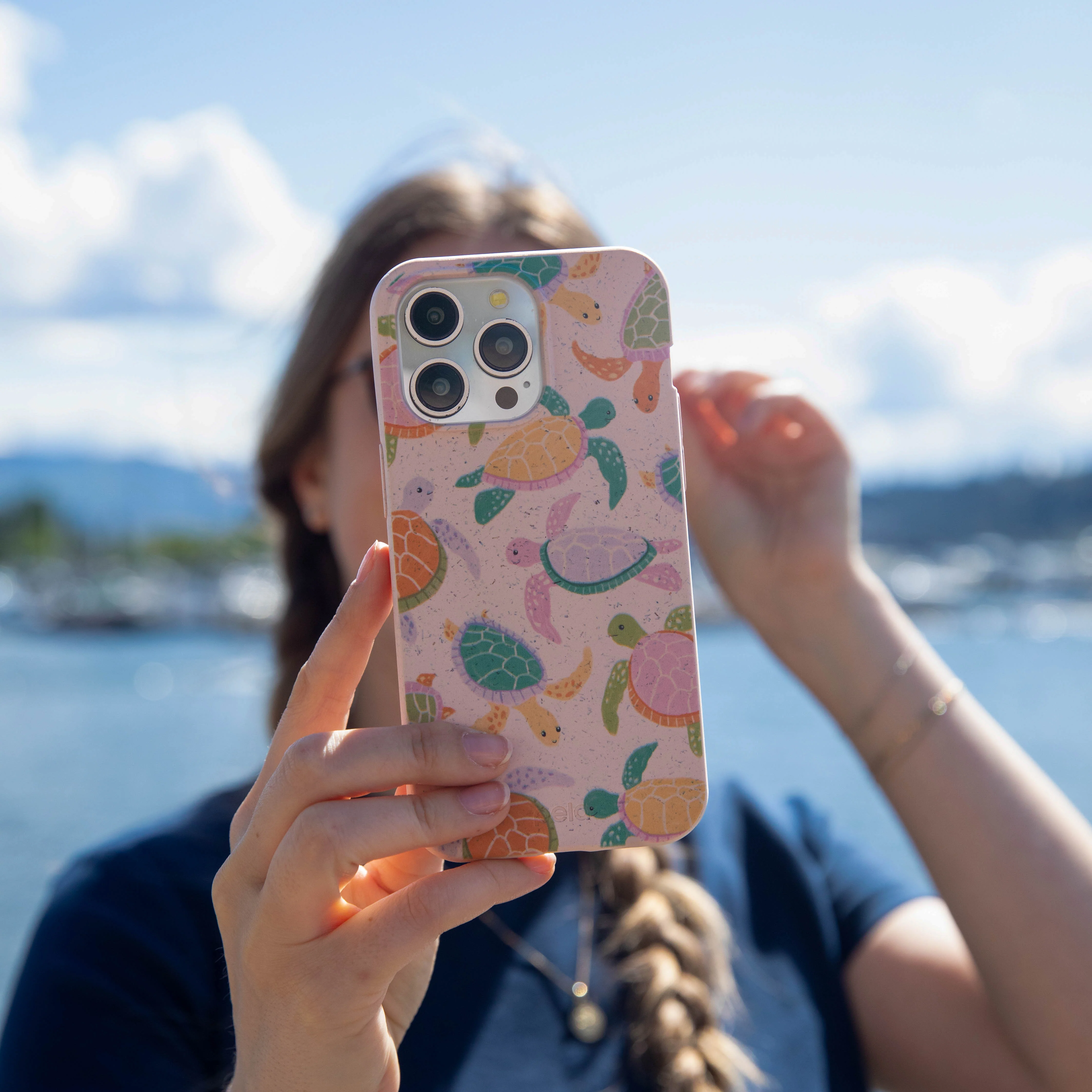Seashell Sea Turtle Party iPhone 14 Case - Image 5