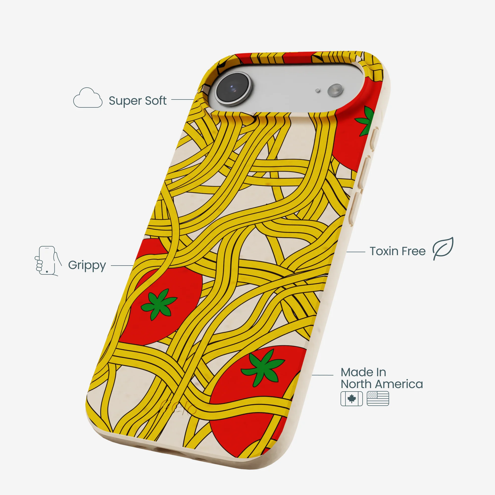 Seashell Spaghetti Splash iPhone Air Case - Image 4