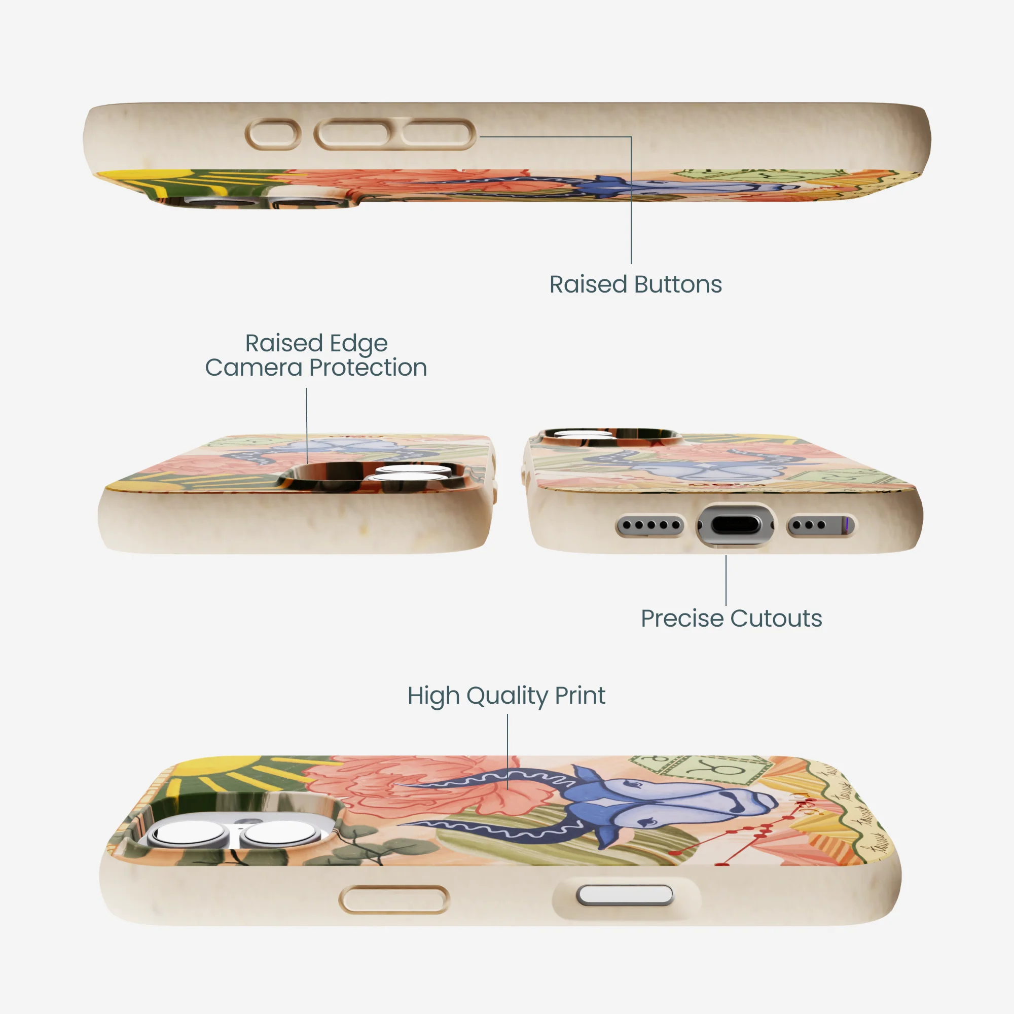 Seashell Taurus Bull iPhone 17 Case - Image 2
