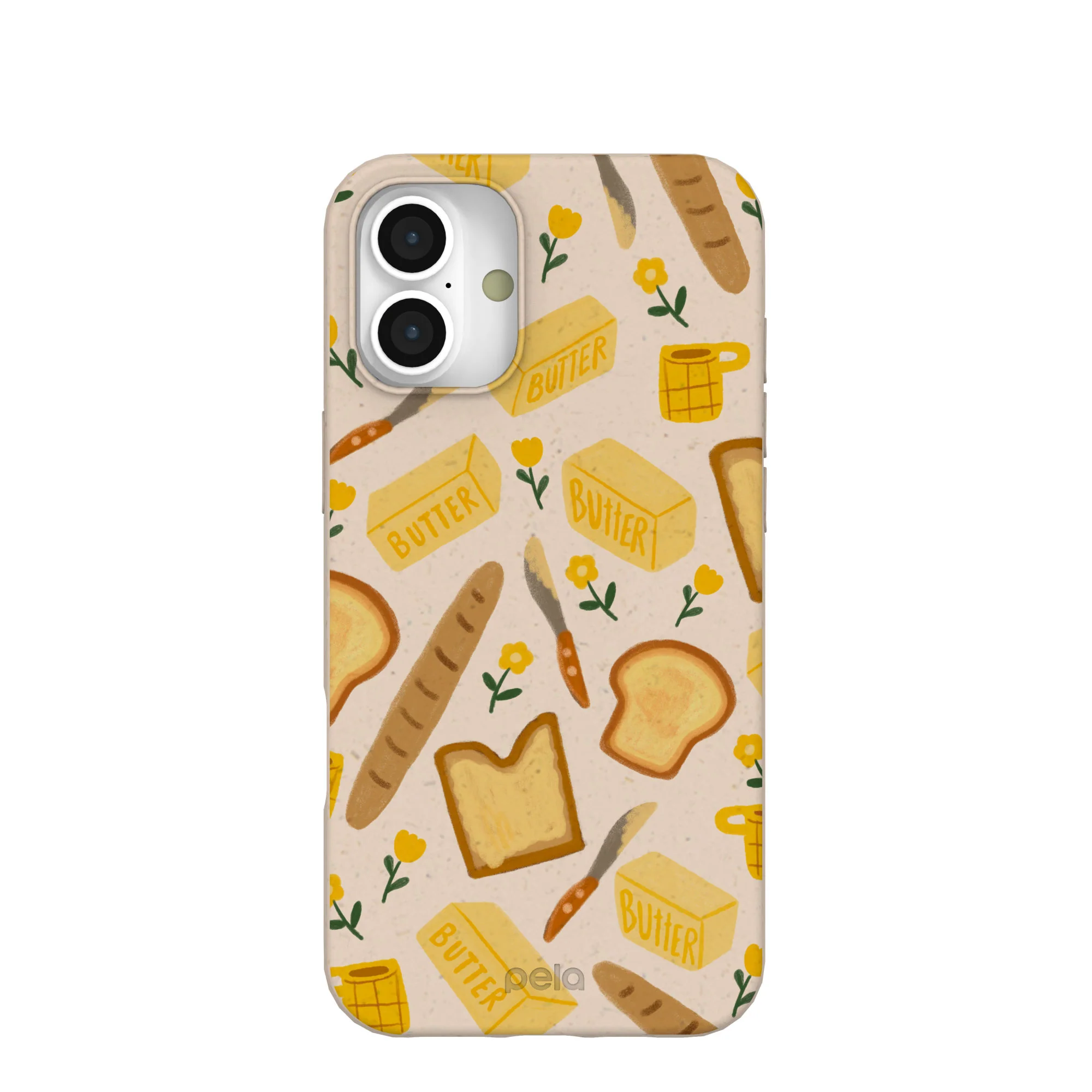 Seashell Toast Garden iPhone 16 Plus Case