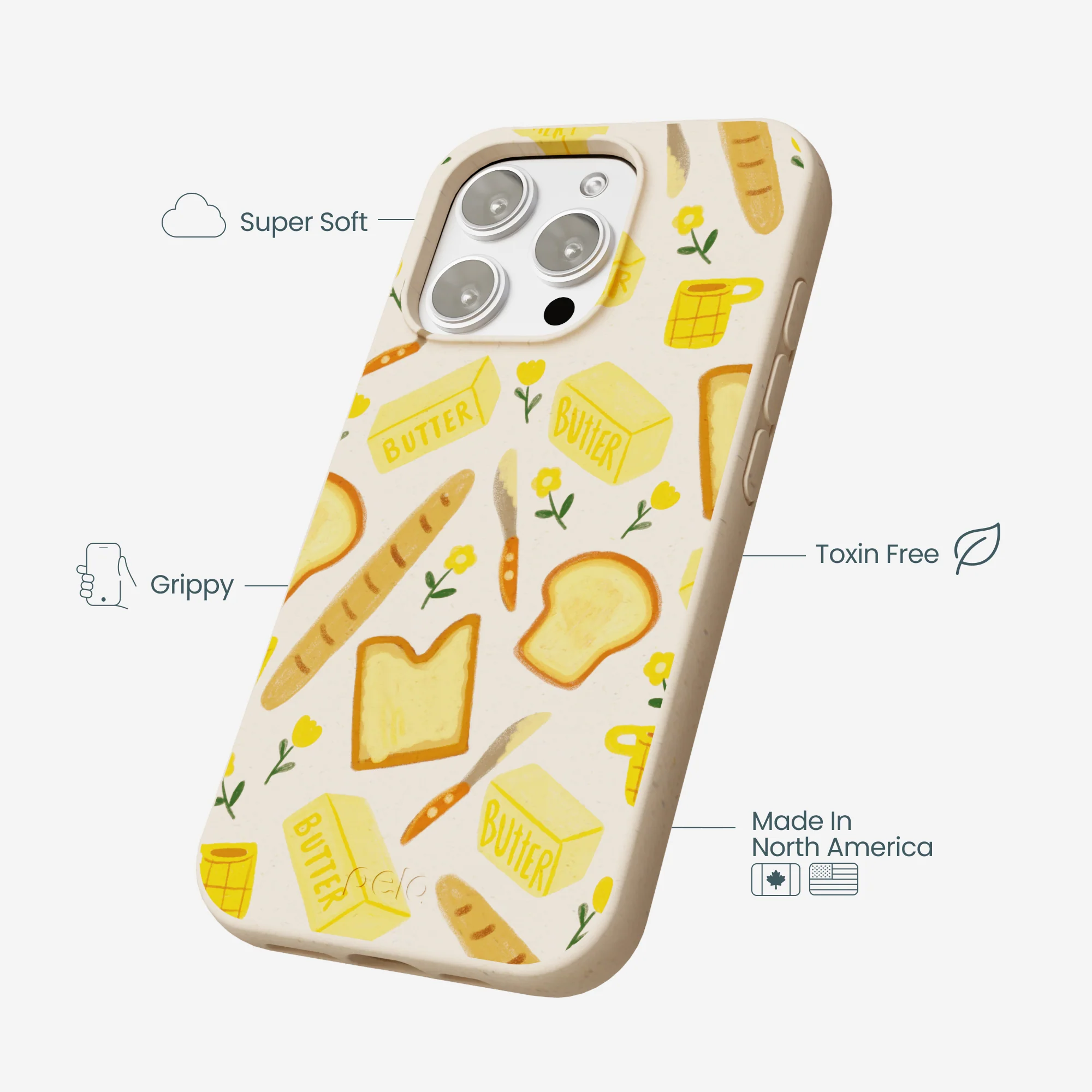 Seashell Toast Garden iPhone 16 Pro Max Case - Image 4