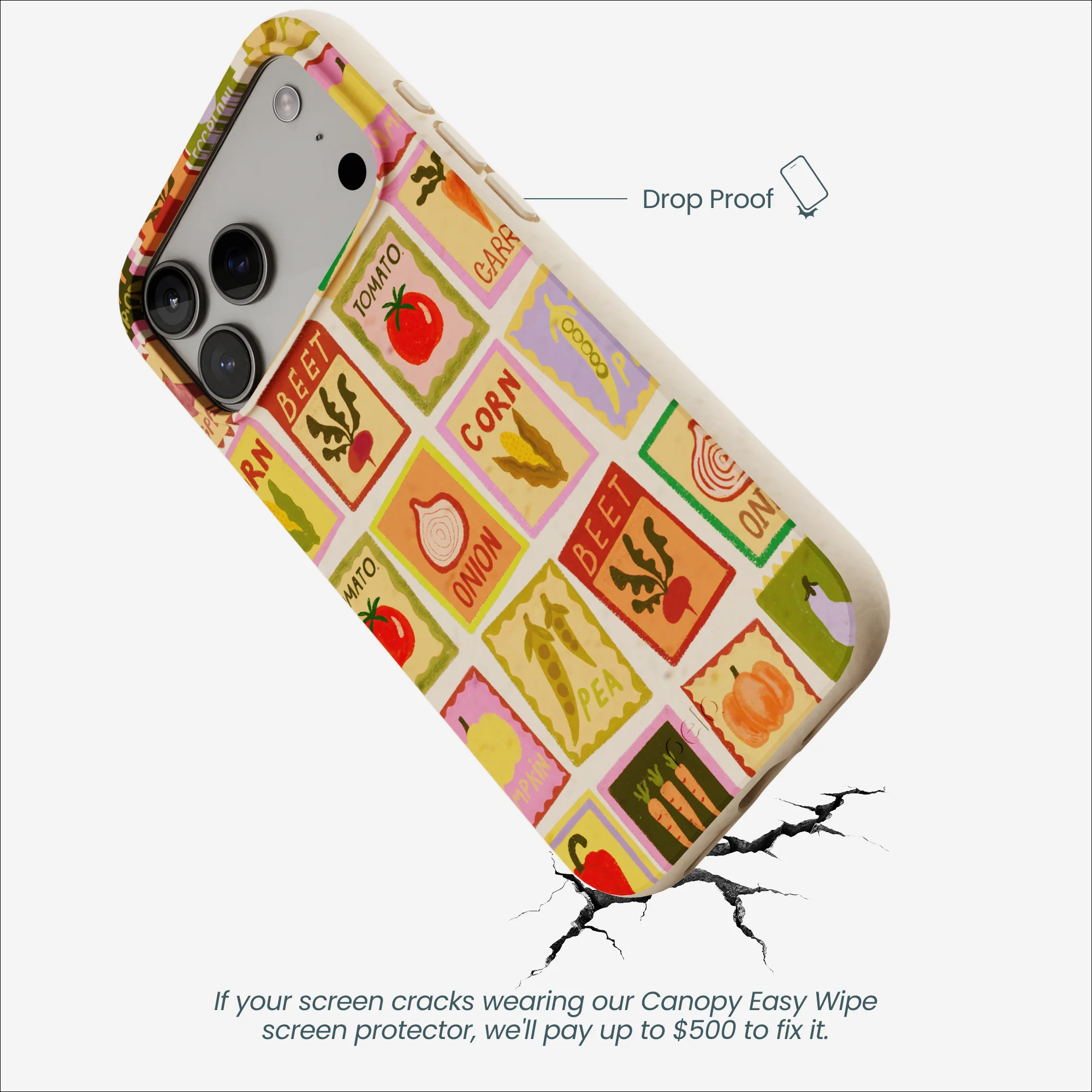Seashell Veggie Packets iPhone 17 Pro Max Case - Image 4