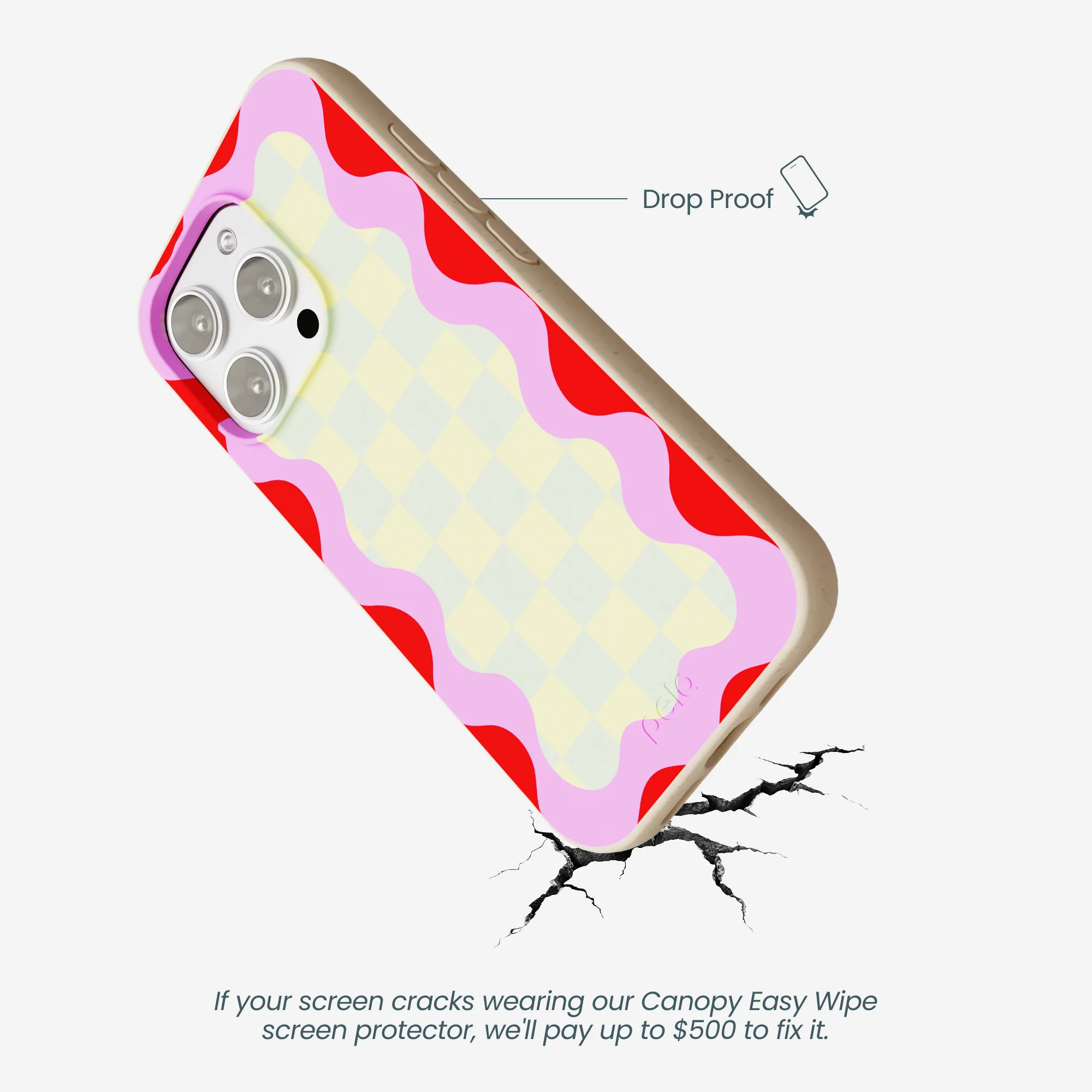 Seashell Warp Grid iPhone 16 Pro Max Case - Image 5