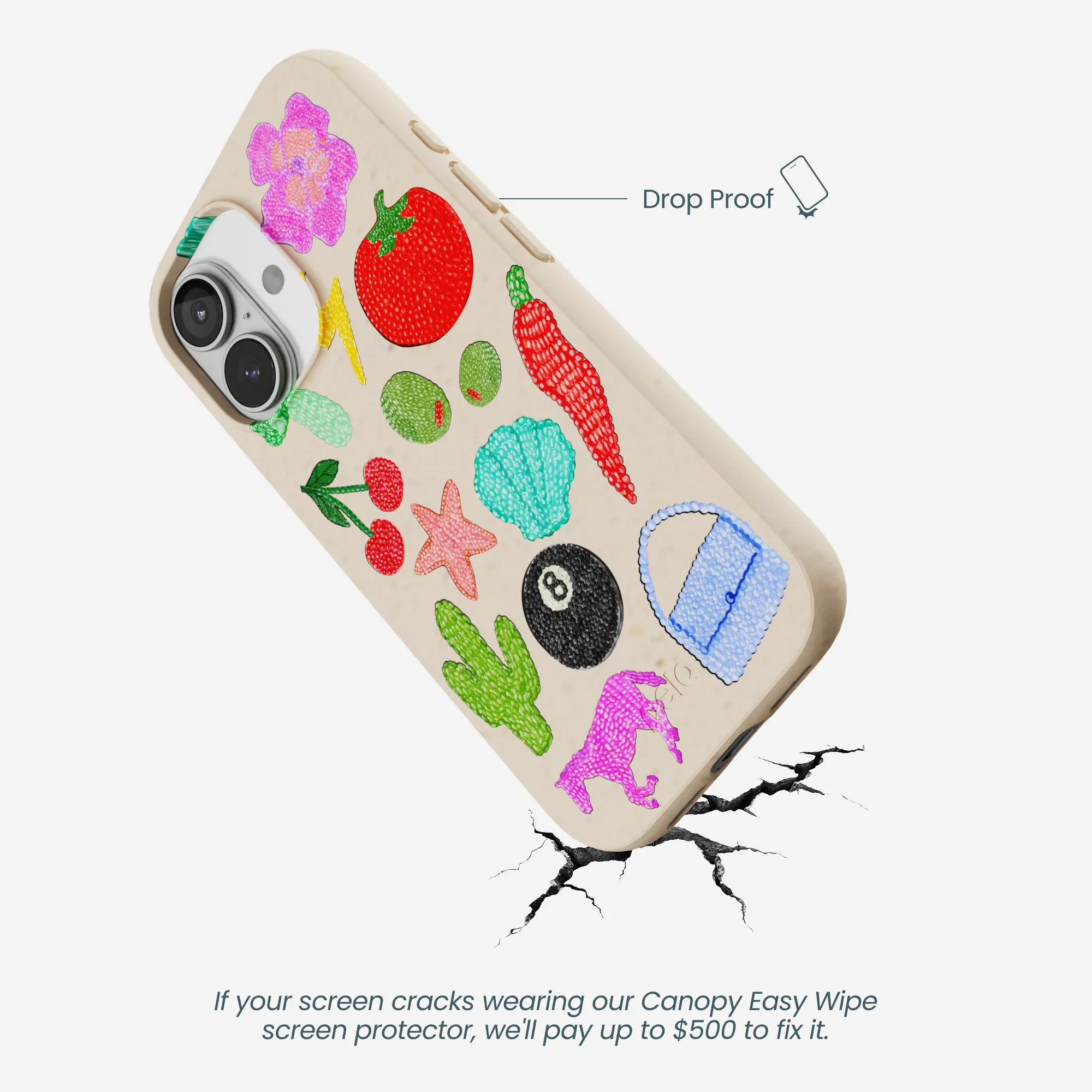 Seashell Whimsy Brooches iPhone 17 Case - Image 5