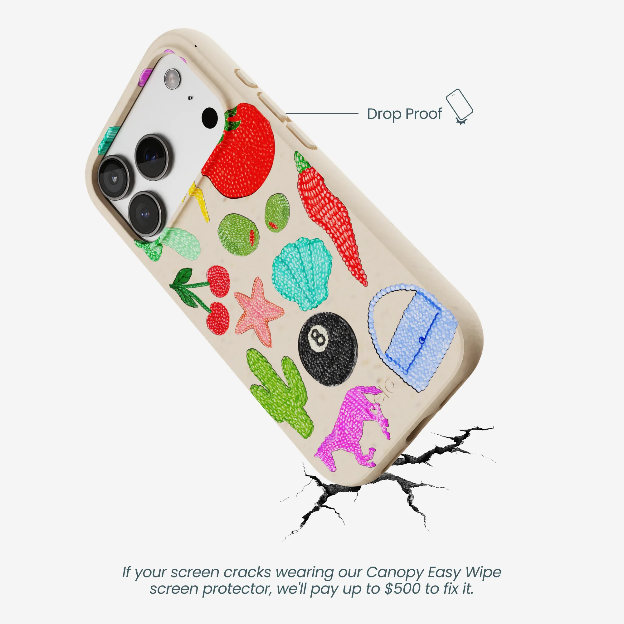 Seashell Whimsy Brooches iPhone 17 Pro Case - Image 4