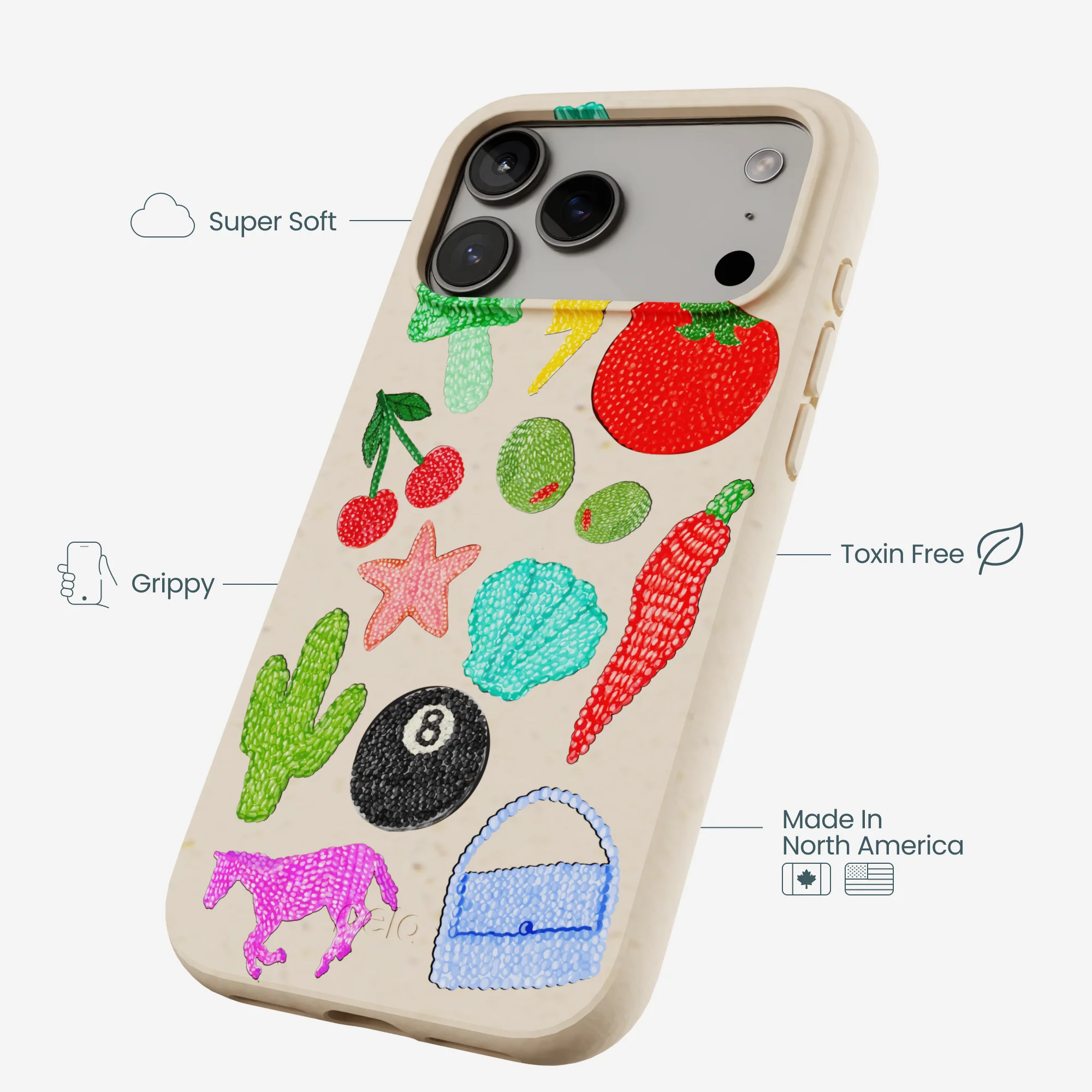 Seashell Whimsy Brooches iPhone 17 Pro Max Case - Image 3