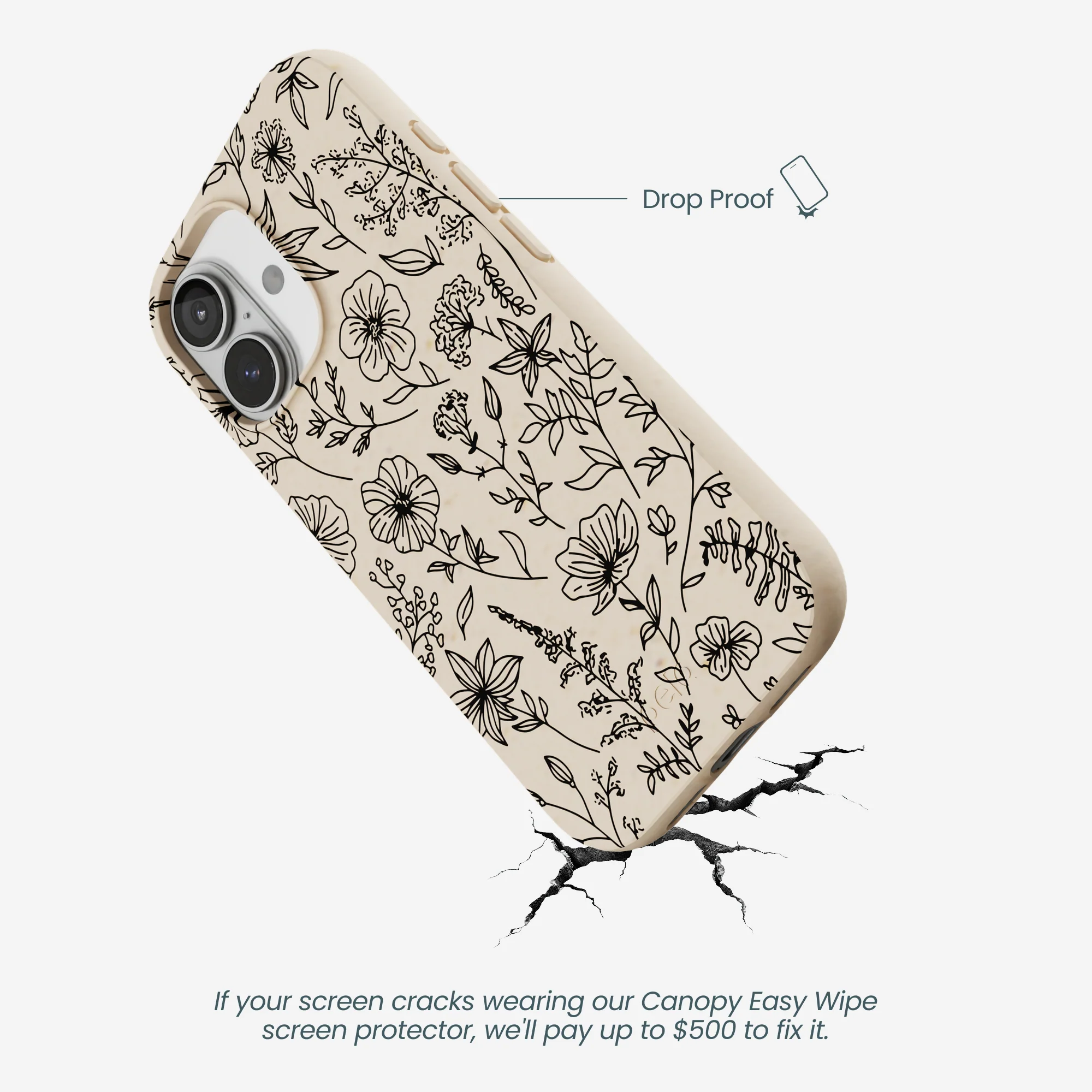 Seashell Wild Flower iPhone 17 Case - Image 5